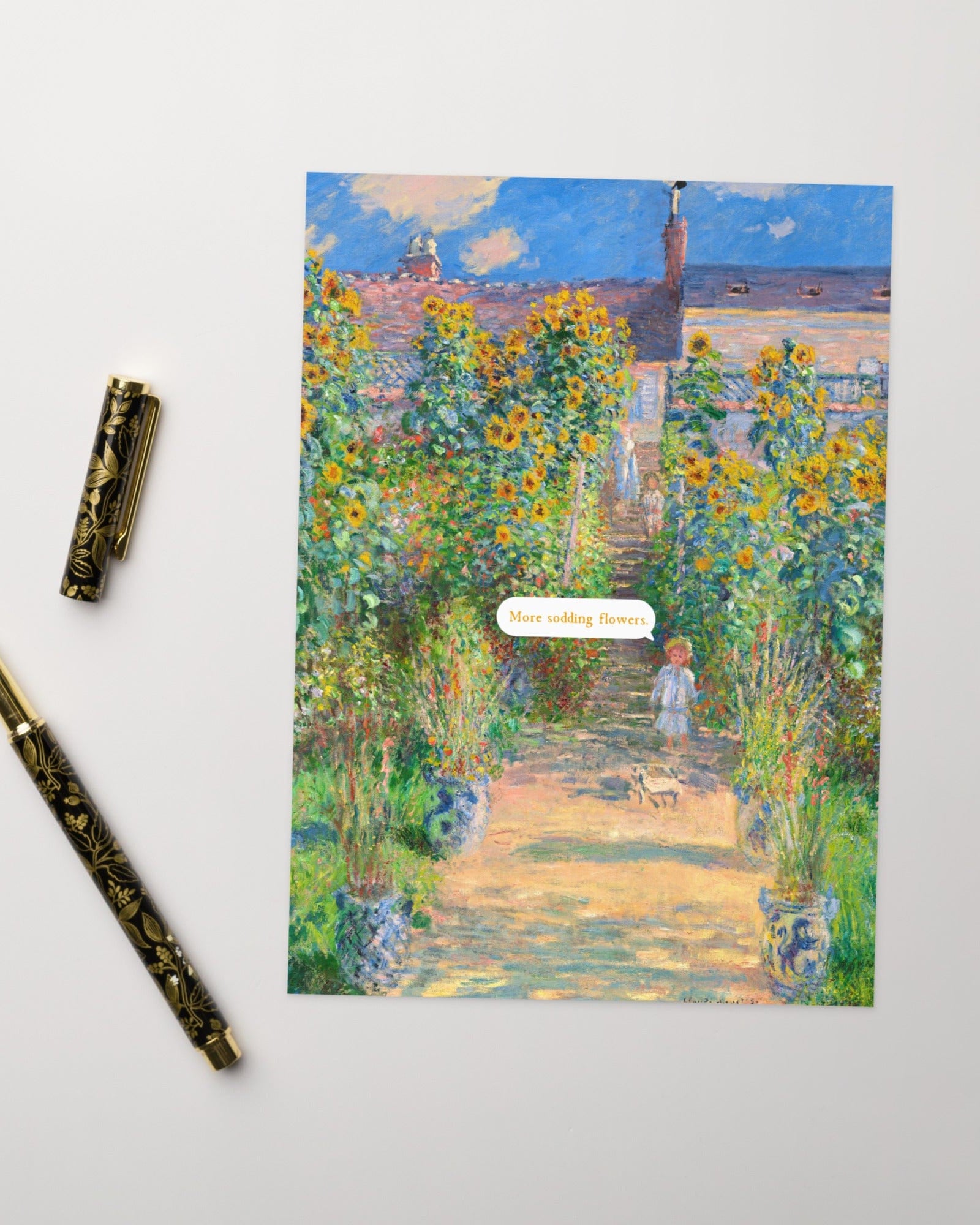 More Sodding Flowers Greeting Card.