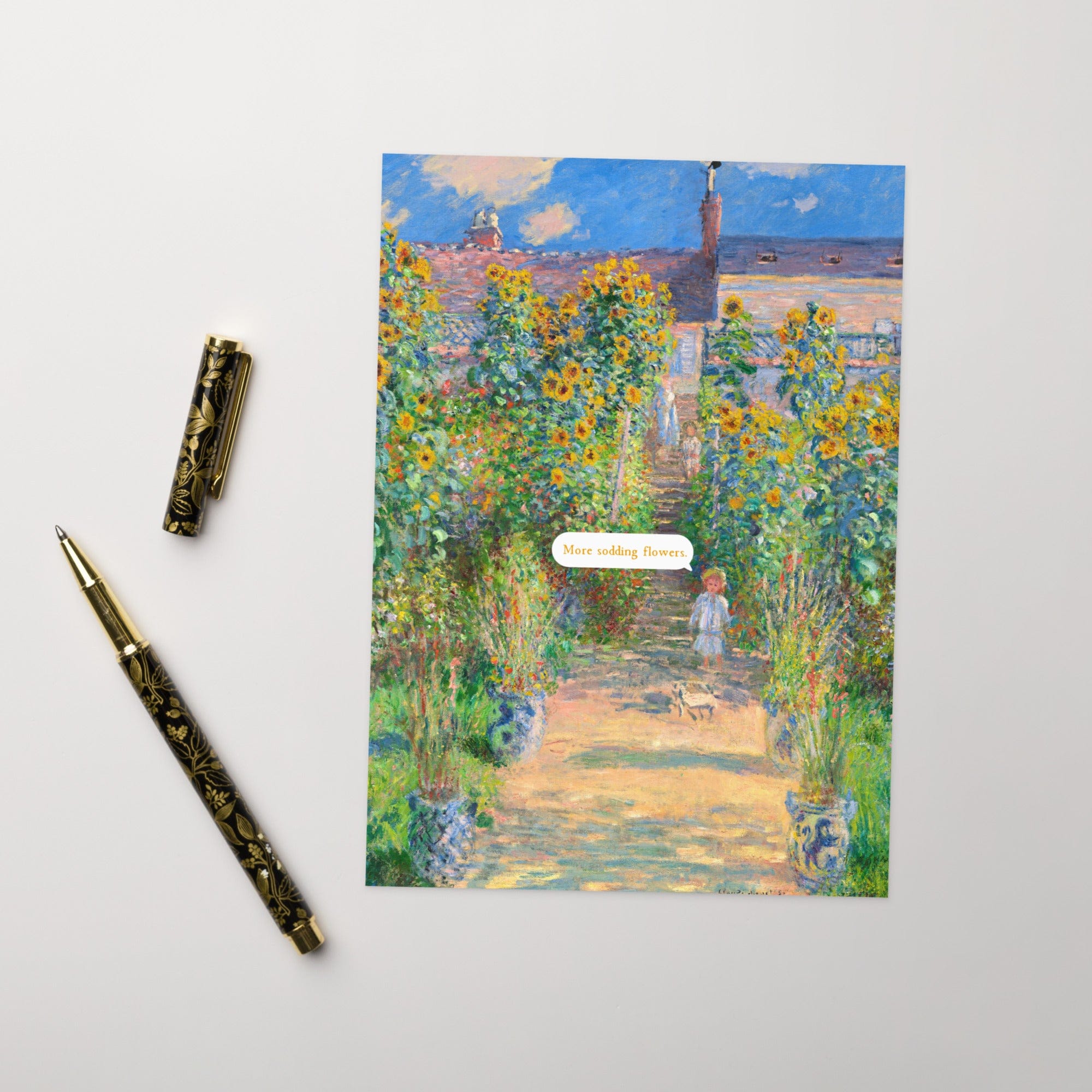 More Sodding Flowers Greeting Card.