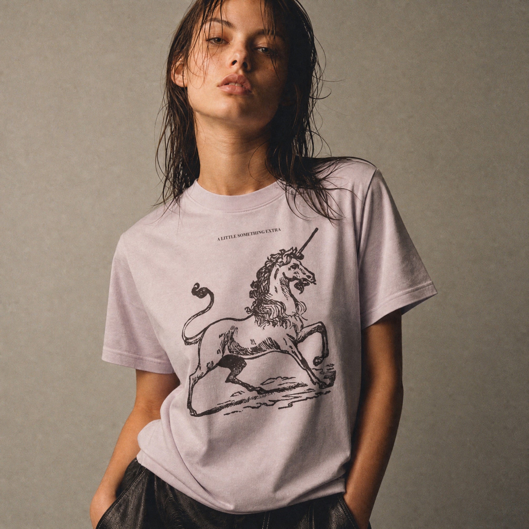 Women's A Little Something Extra Unicorn Boxy Fit Tee