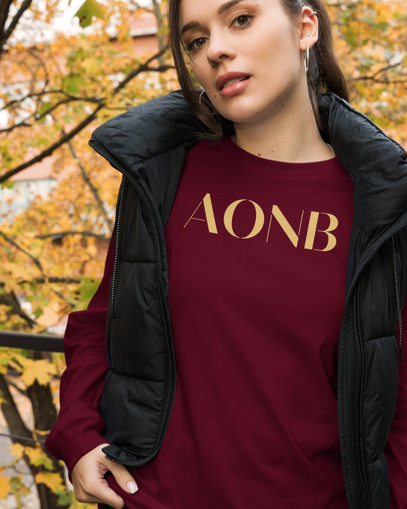 AONB Long-Sleeve Shirt | Area of Outstanding Natural Beauty Maroon / XS Shirts & Tops Jolly & Goode