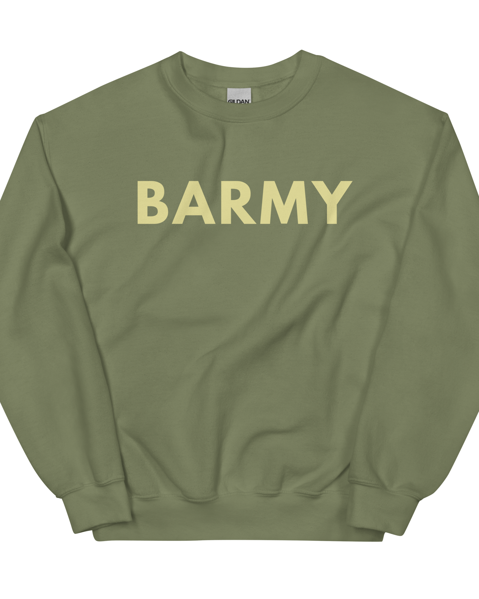 Barmy Sweatshirt Jumper | Unisex Military Green / S Sweatshirt Jolly & Goode