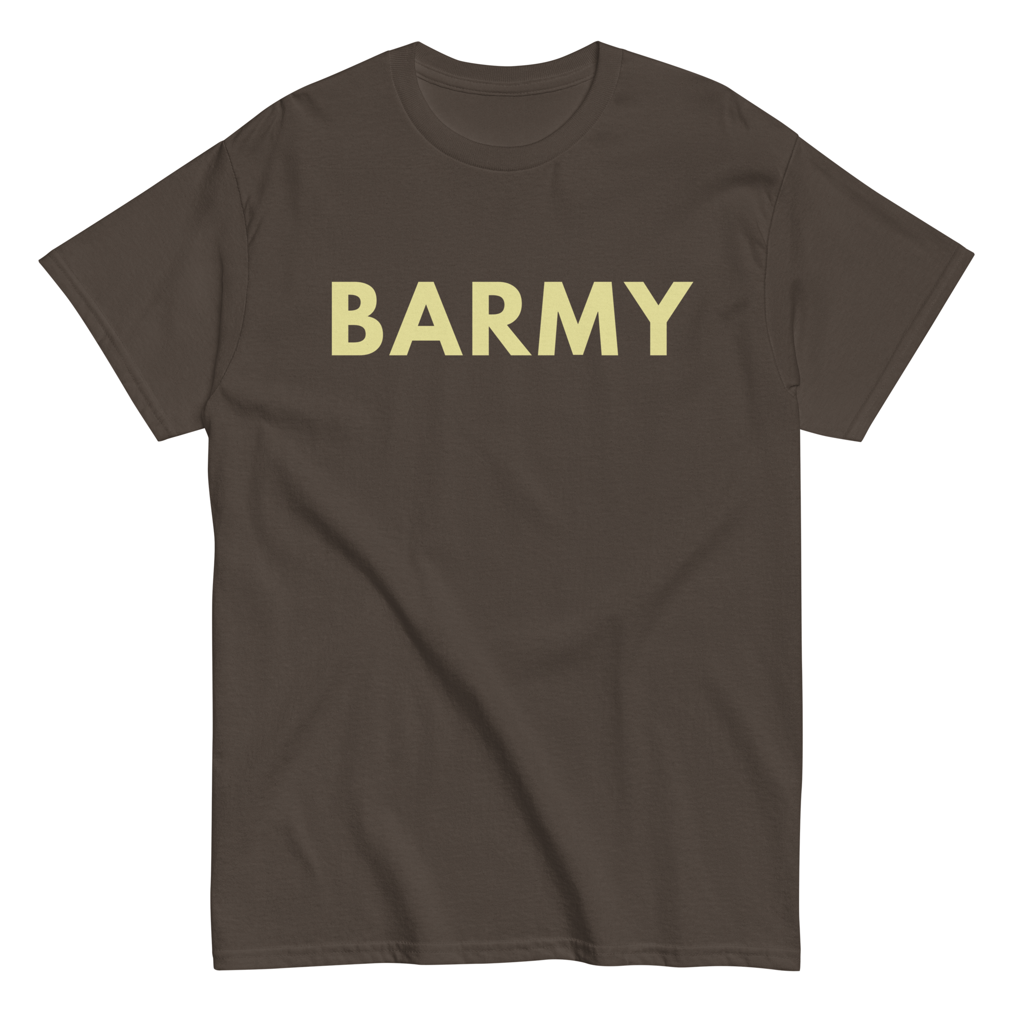 Barmy T-shirt | Heavyweight Cotton | Men's Dark Chocolate / S Shirts & Tops Jolly & Goode