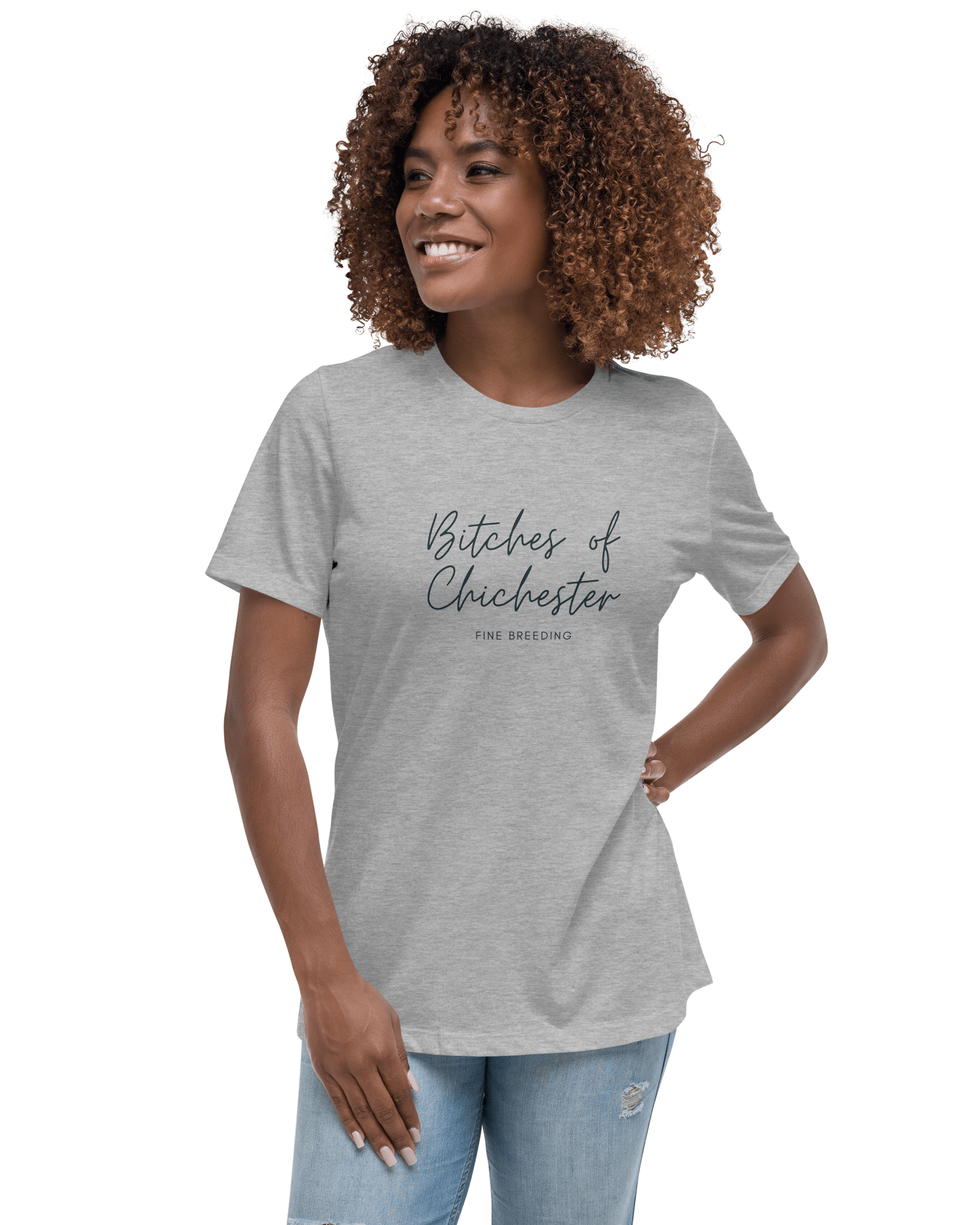 Bitches of Chichester | Women's Relaxed T-Shirt Athletic Heather / S Shirts & Tops Jolly & Goode