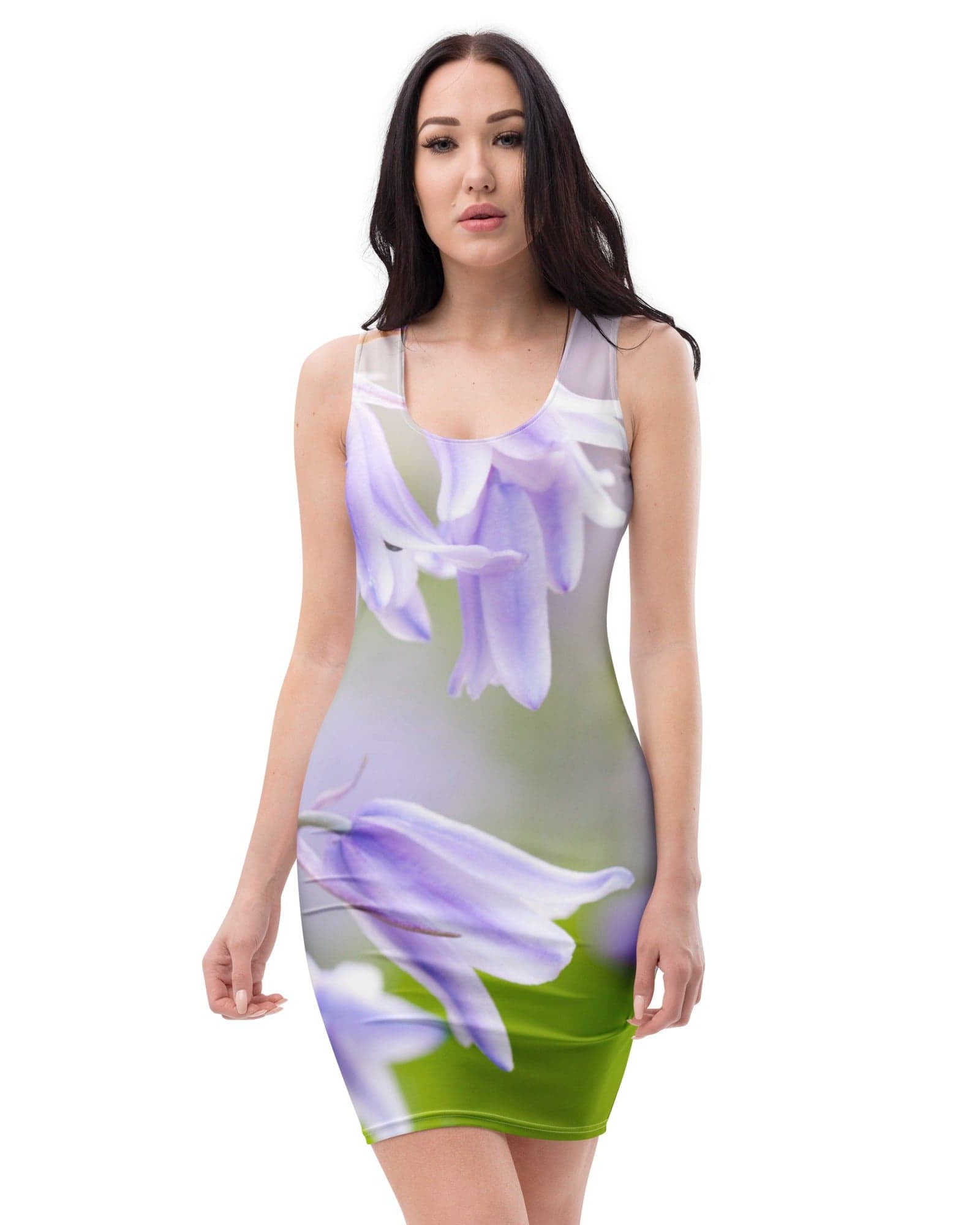 Bluebell Body Contour Dress | Floral Bodycon Dress.