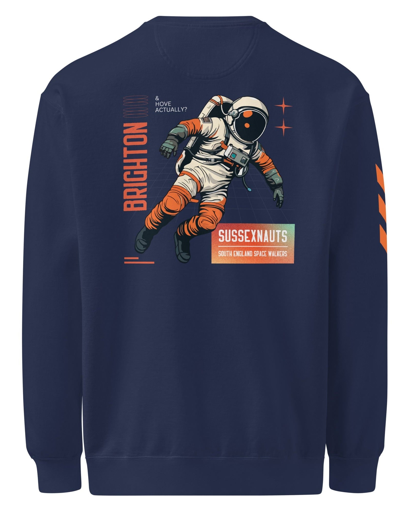 Brighton & Hove Astronaut (Sussexnaut) Sweatshirt | Unisex | Garment-dyed.