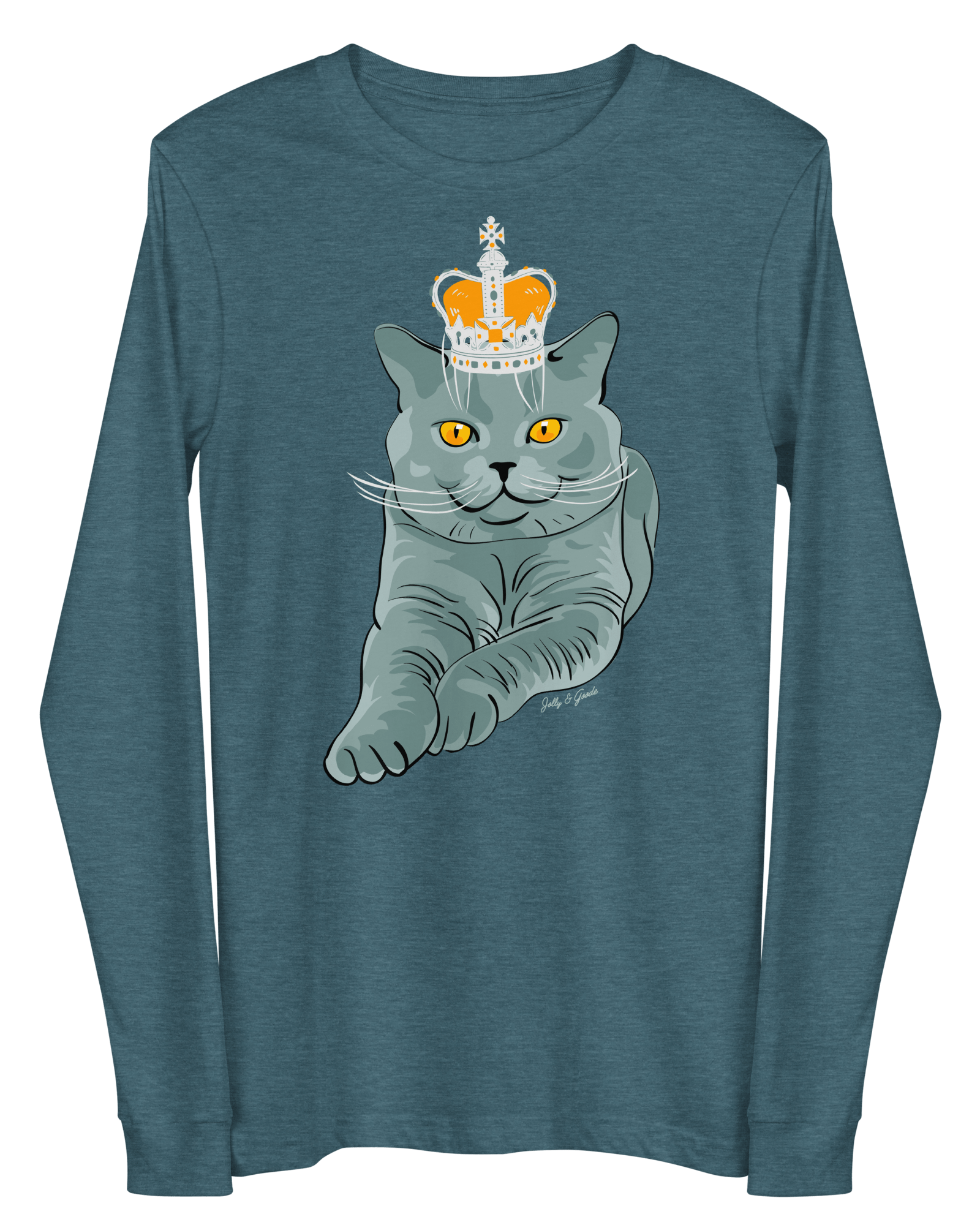 British Blue Long-Sleeve Shirt.