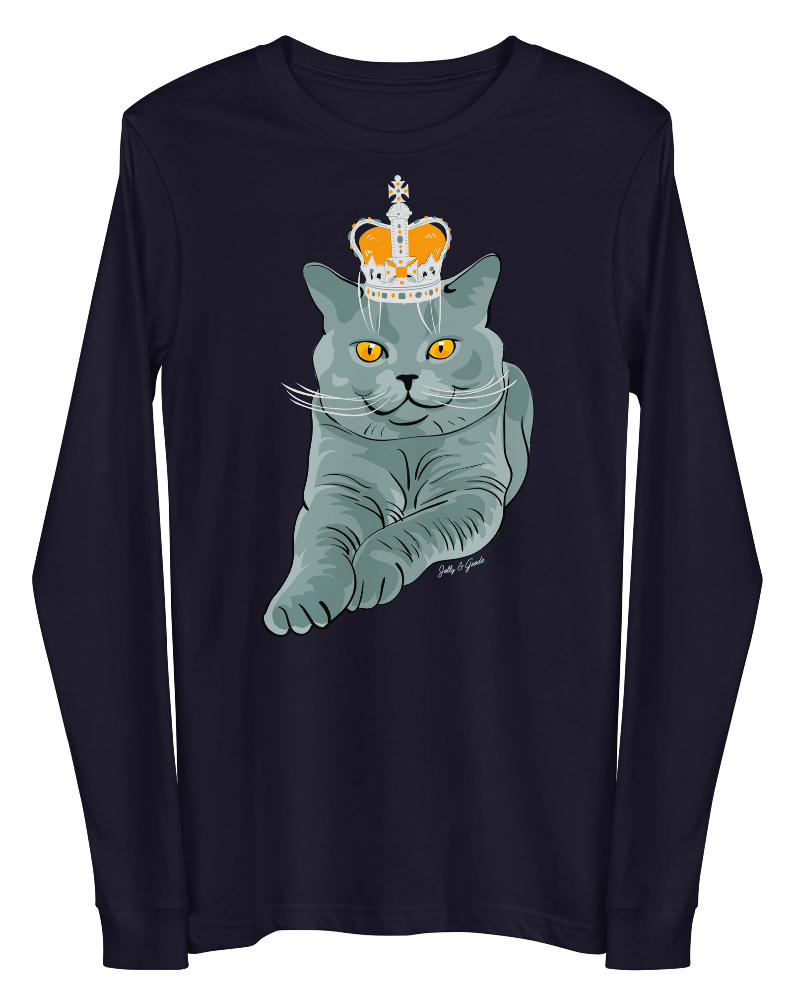 British Blue Long-Sleeve Shirt.