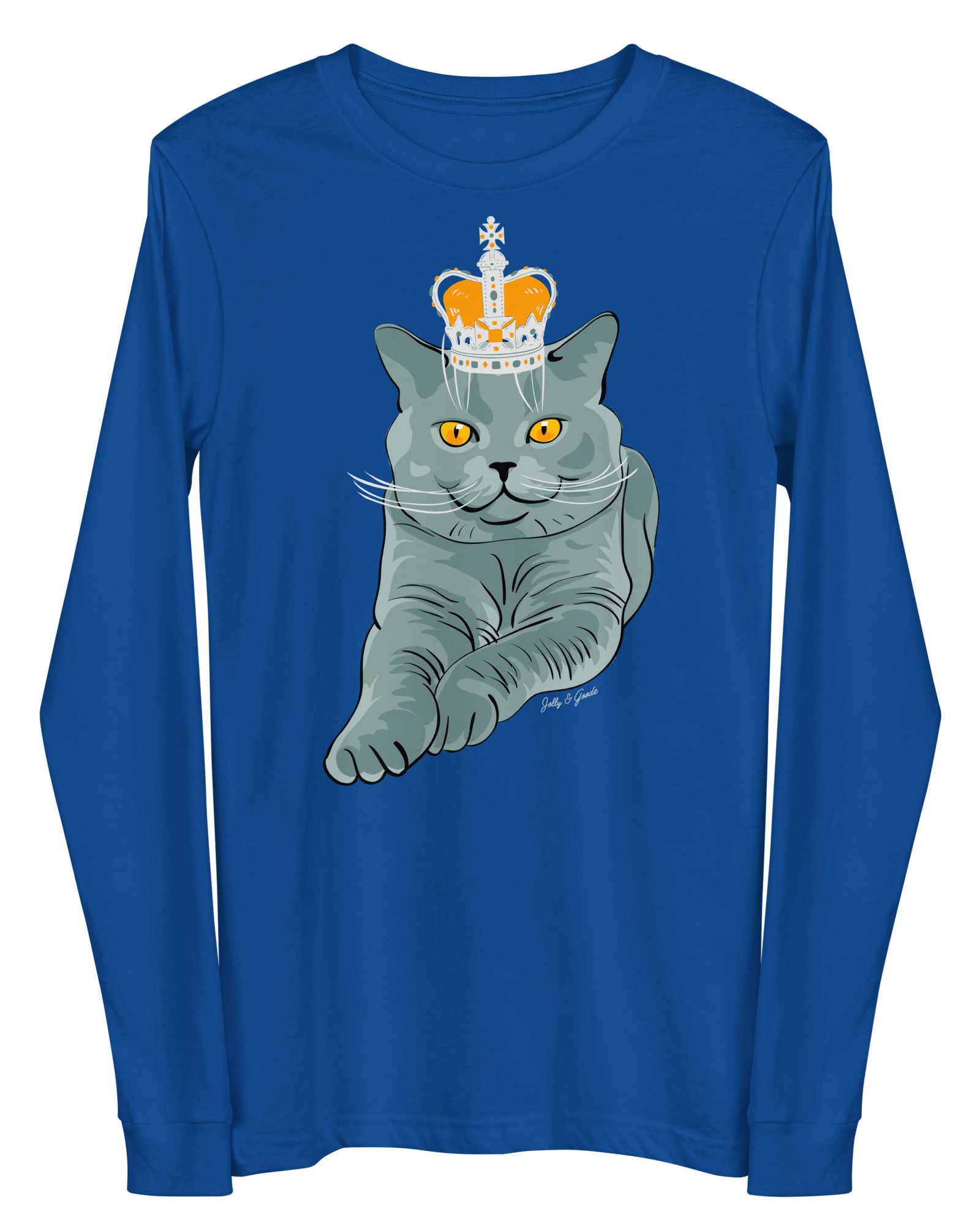 British Blue Long-Sleeve Shirt.