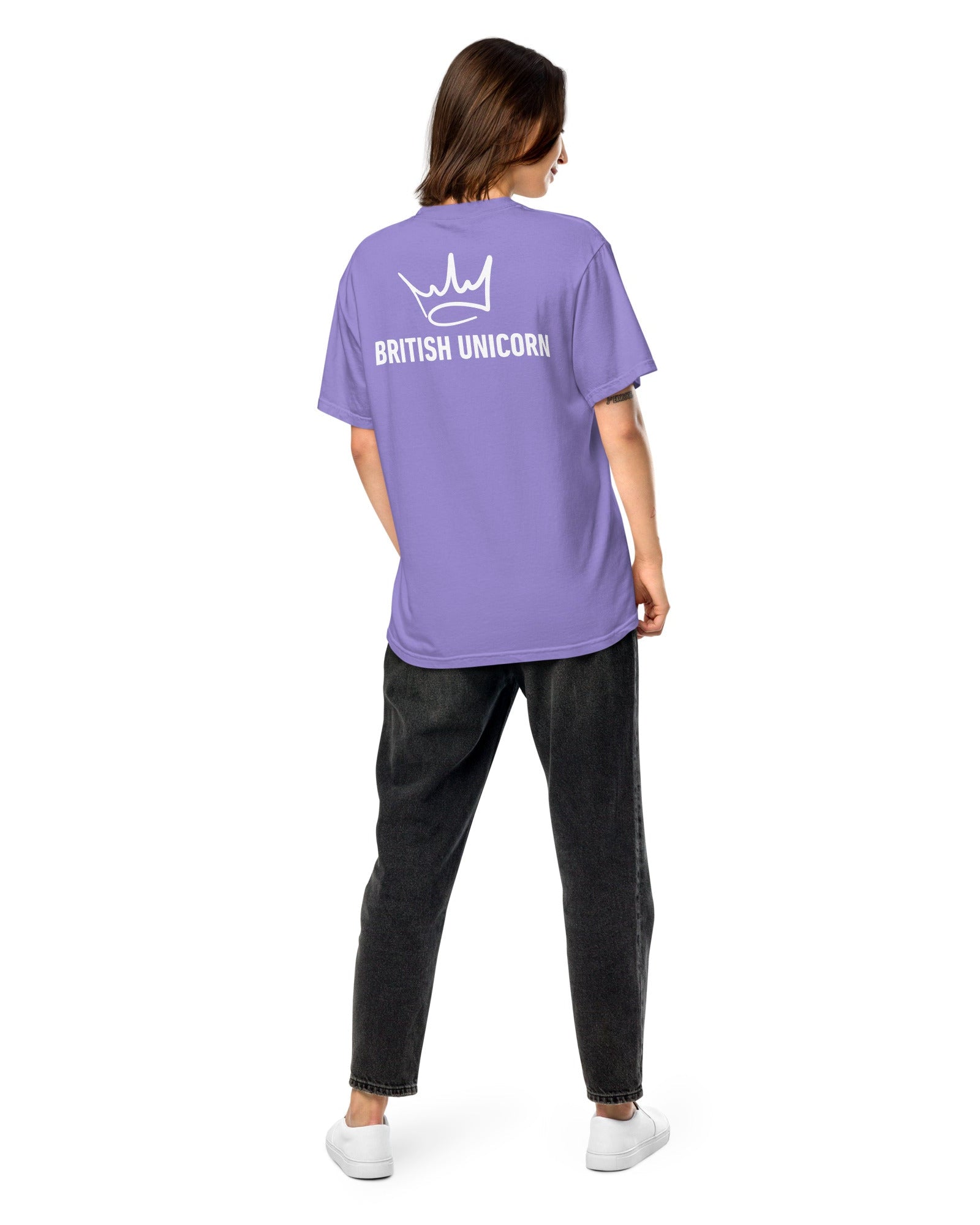 British Unicorn | BU Crown | Garment-dyed Heavyweight Tee Shirts & Tops Jolly & Goode