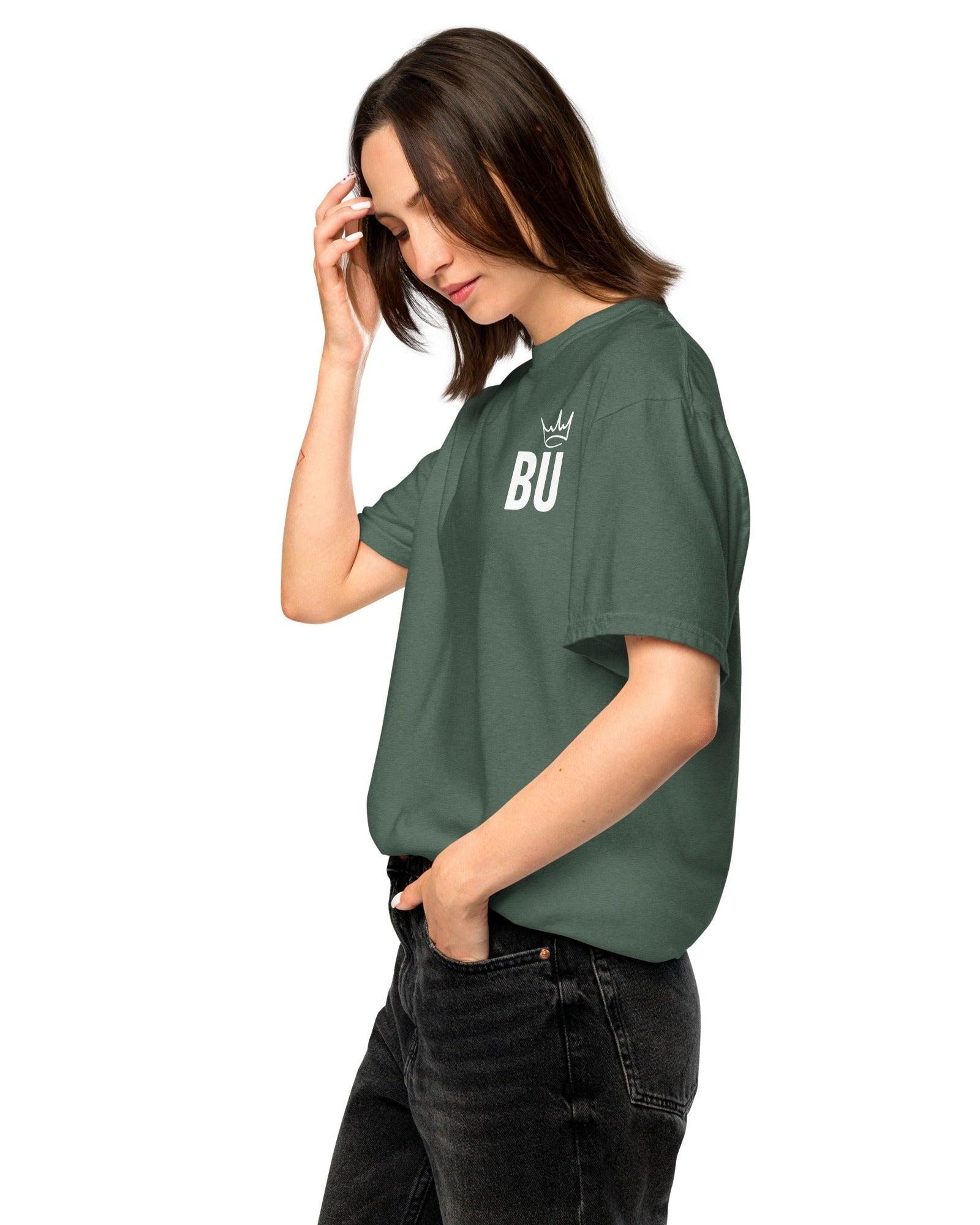 British Unicorn | BU Crown | Garment-dyed Heavyweight Tee.