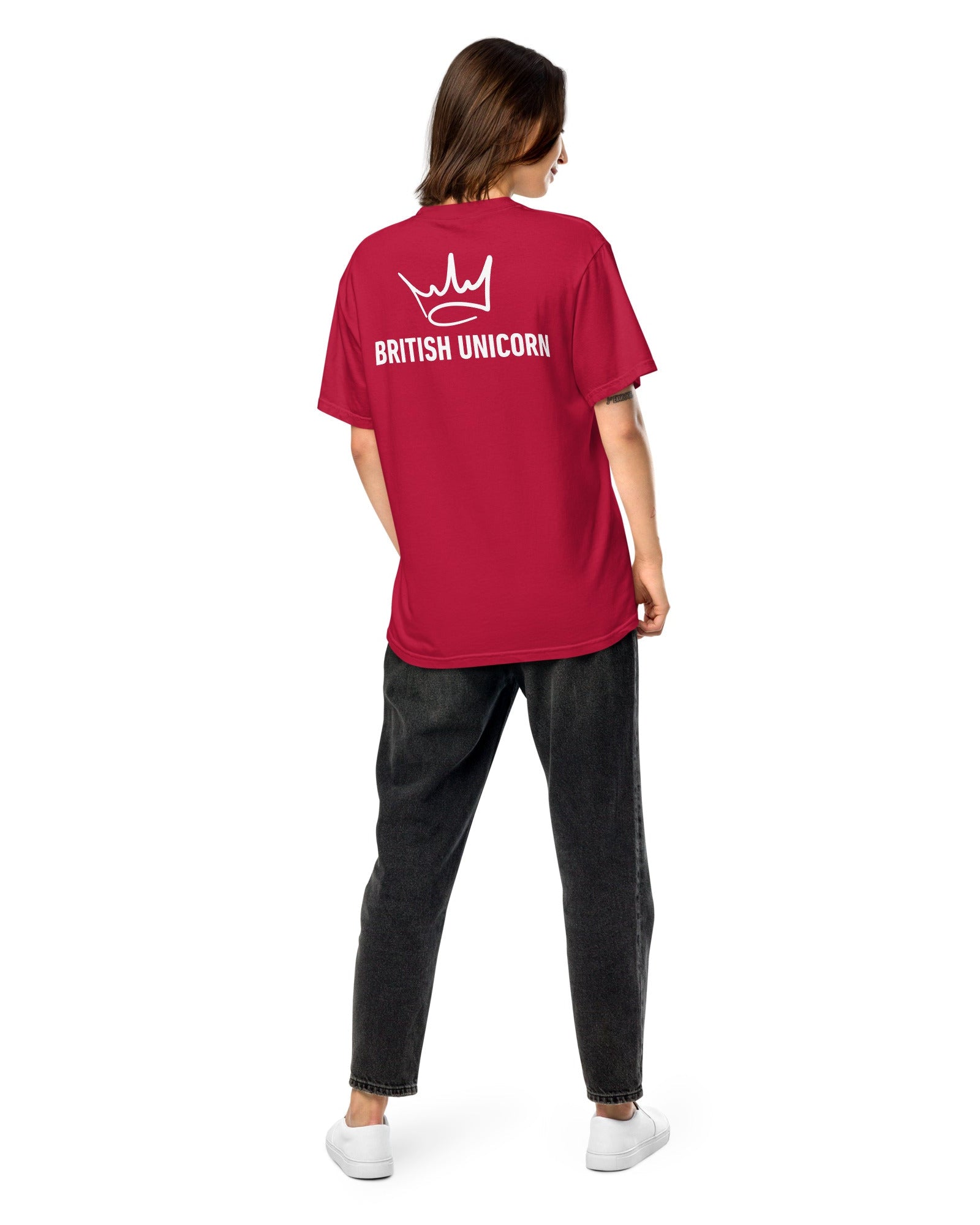 British Unicorn | BU Crown | Garment-dyed Heavyweight Tee.