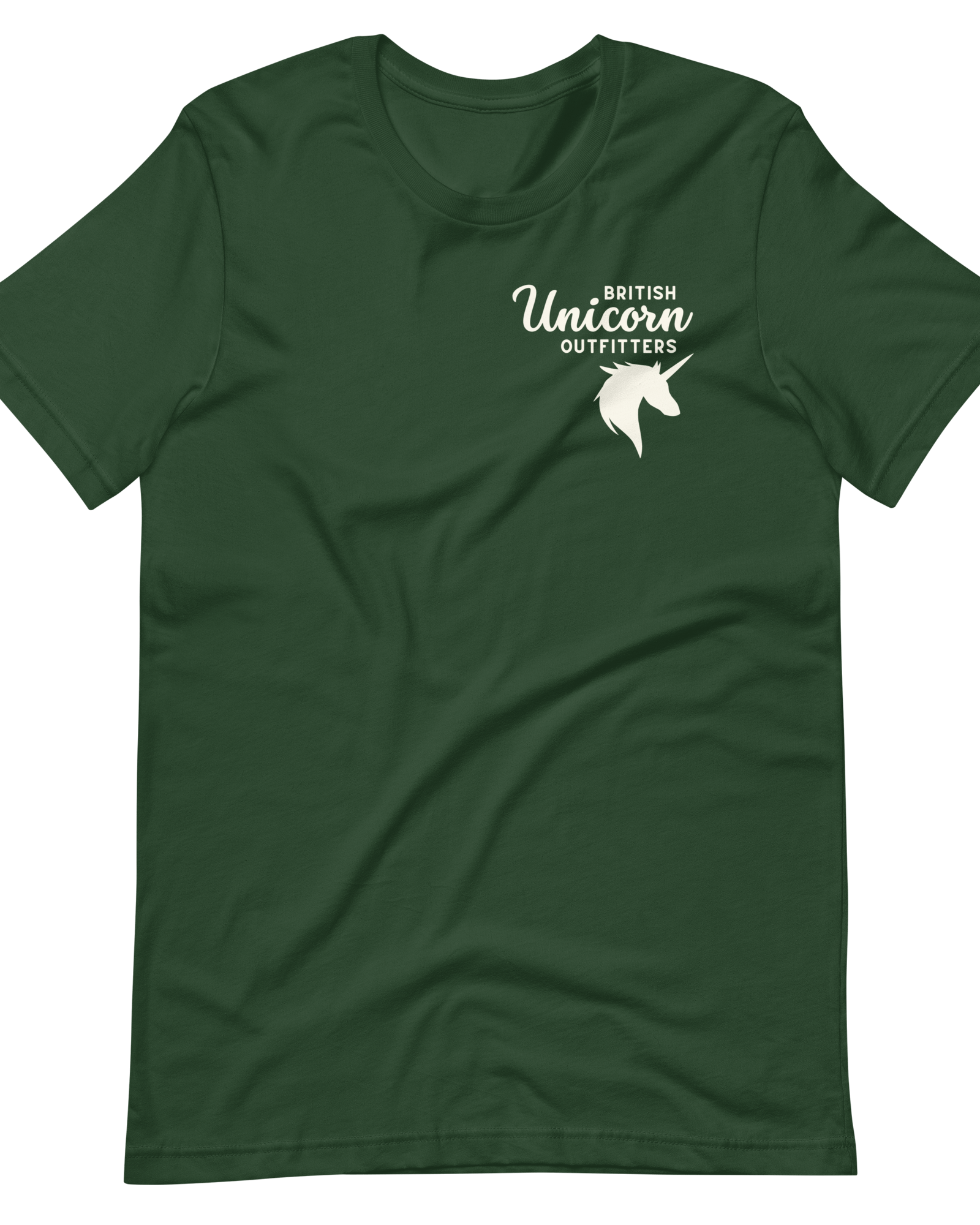 British Unicorn Outfitters T-shirt | Left Chest Forest / S Shirts & Tops Jolly & Goode