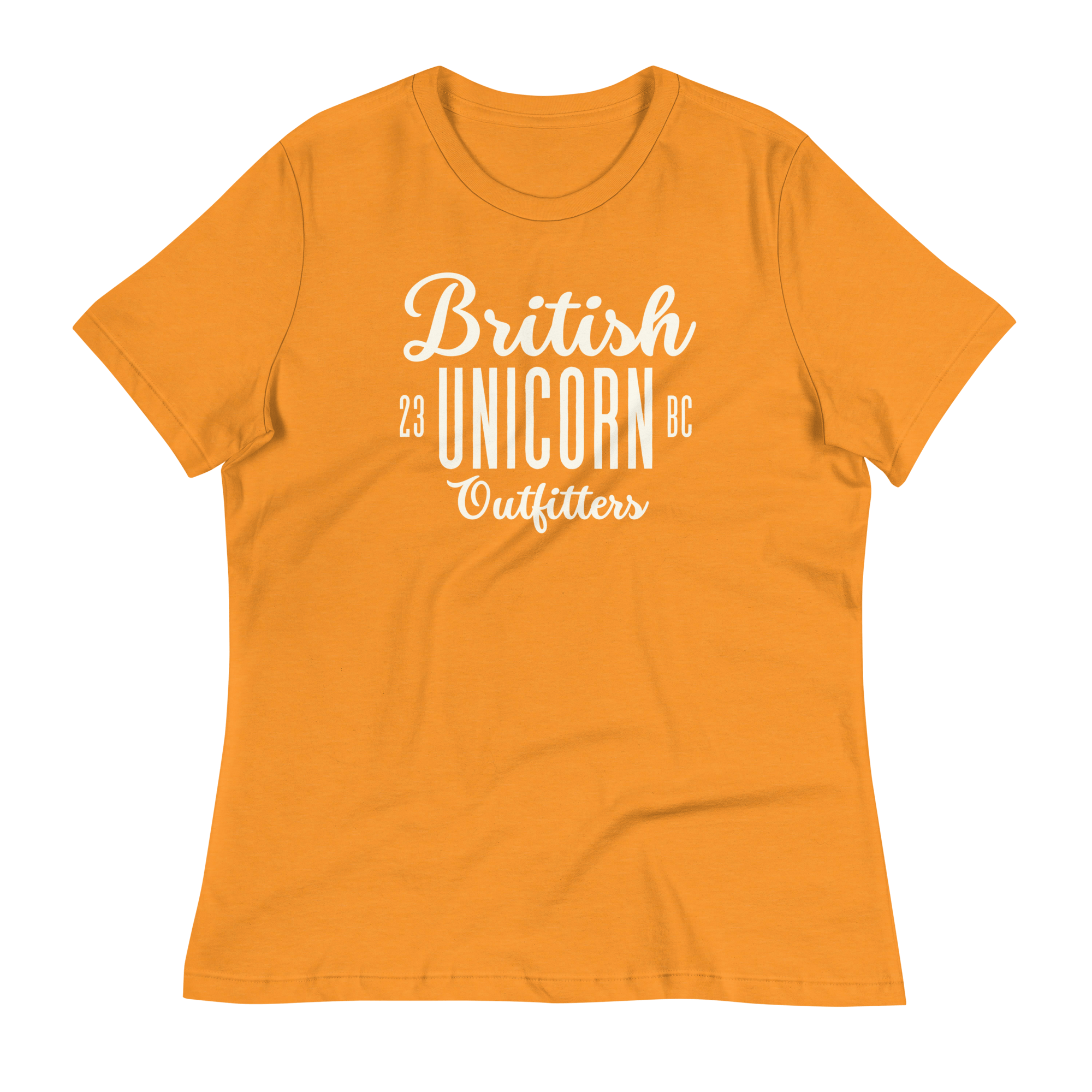 British Unicorn Outfitters Women's Relaxed T-Shirt Heather Marmalade / S Shirts & Tops Jolly & Goode