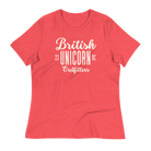 British Unicorn Outfitters Women's Relaxed T-Shirt Heather Red / S Shirts & Tops Jolly & Goode