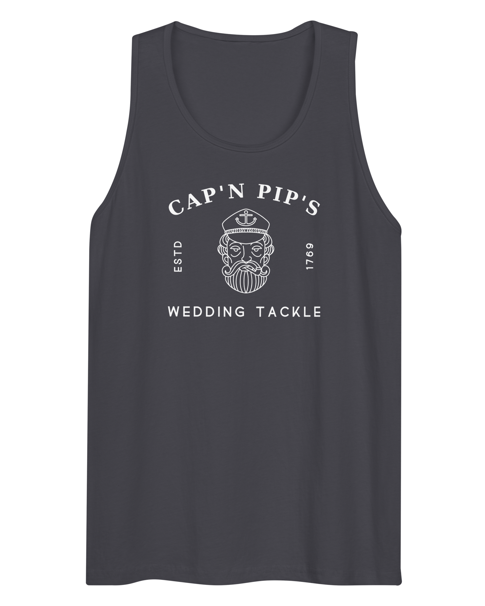 Cap'n Pip's Wedding Tackle Men’s Vest | Tank Top Navy / S Shirts & Tops Jolly & Goode