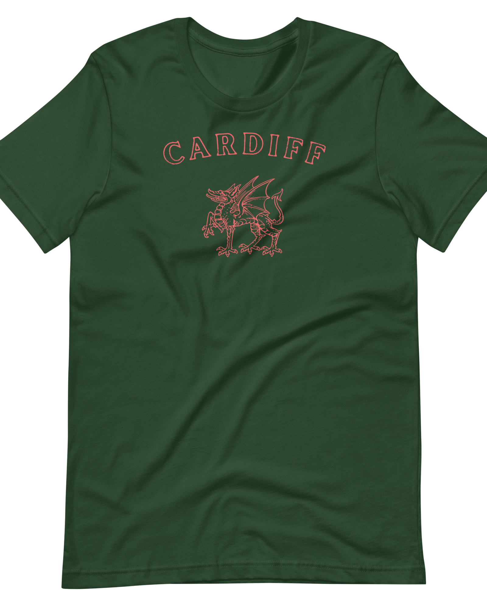 Cardiff Dragon T-shirt Forest / S Shirts & Tops Jolly & Goode