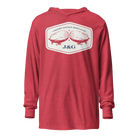 Cheeky Lovely Brilliant Airships | Hooded Long-Sleeve Shirt Heather Red / XS Jolly & Goode