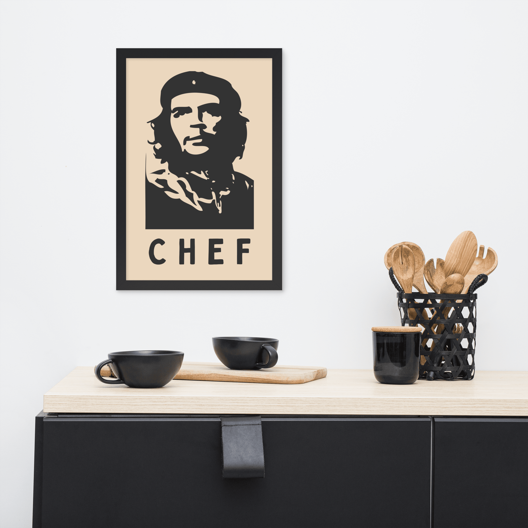 Chef Framed Photo Paper Poster.