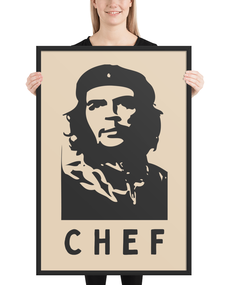 Chef Framed Photo Paper Poster.