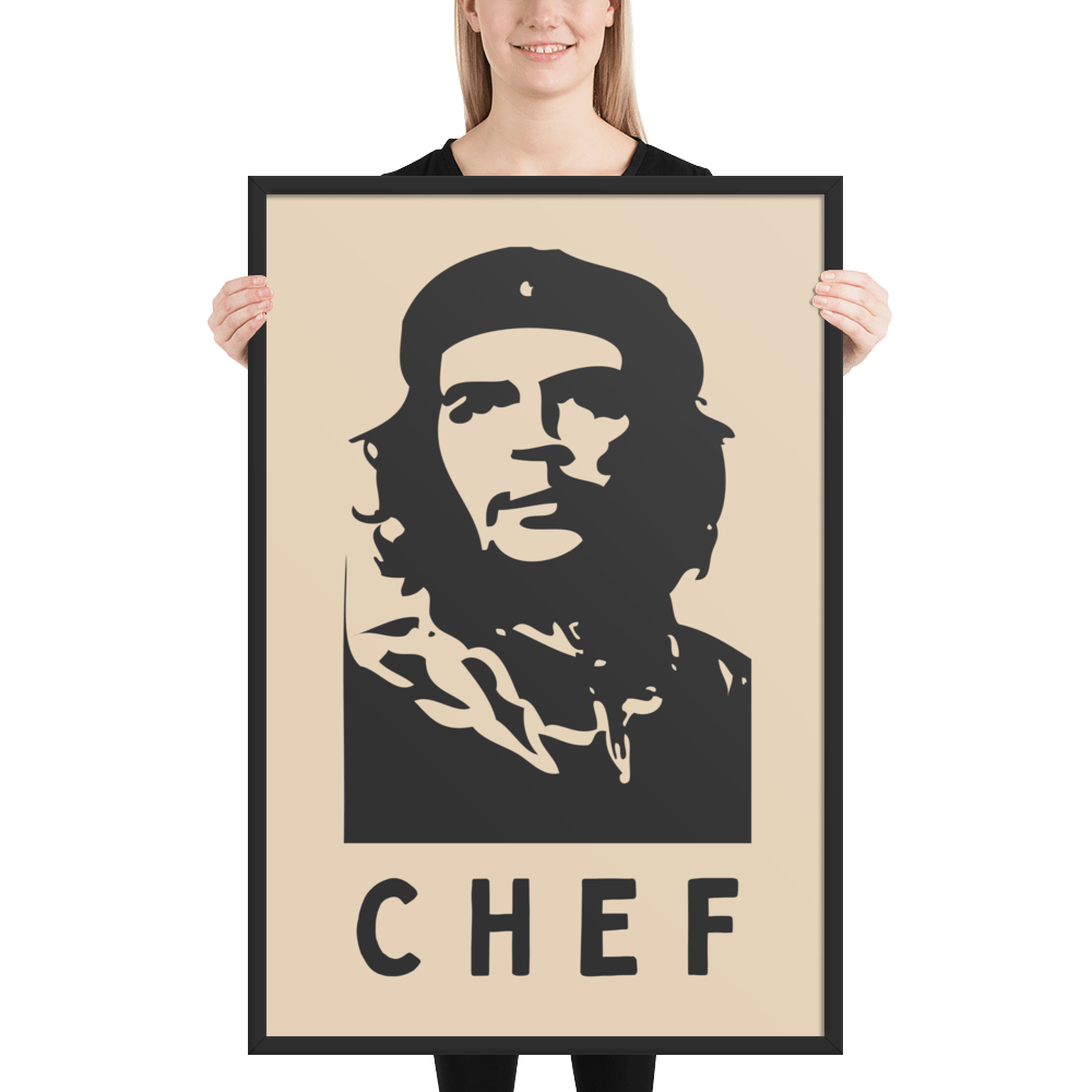 Chef Framed Photo Paper Poster.