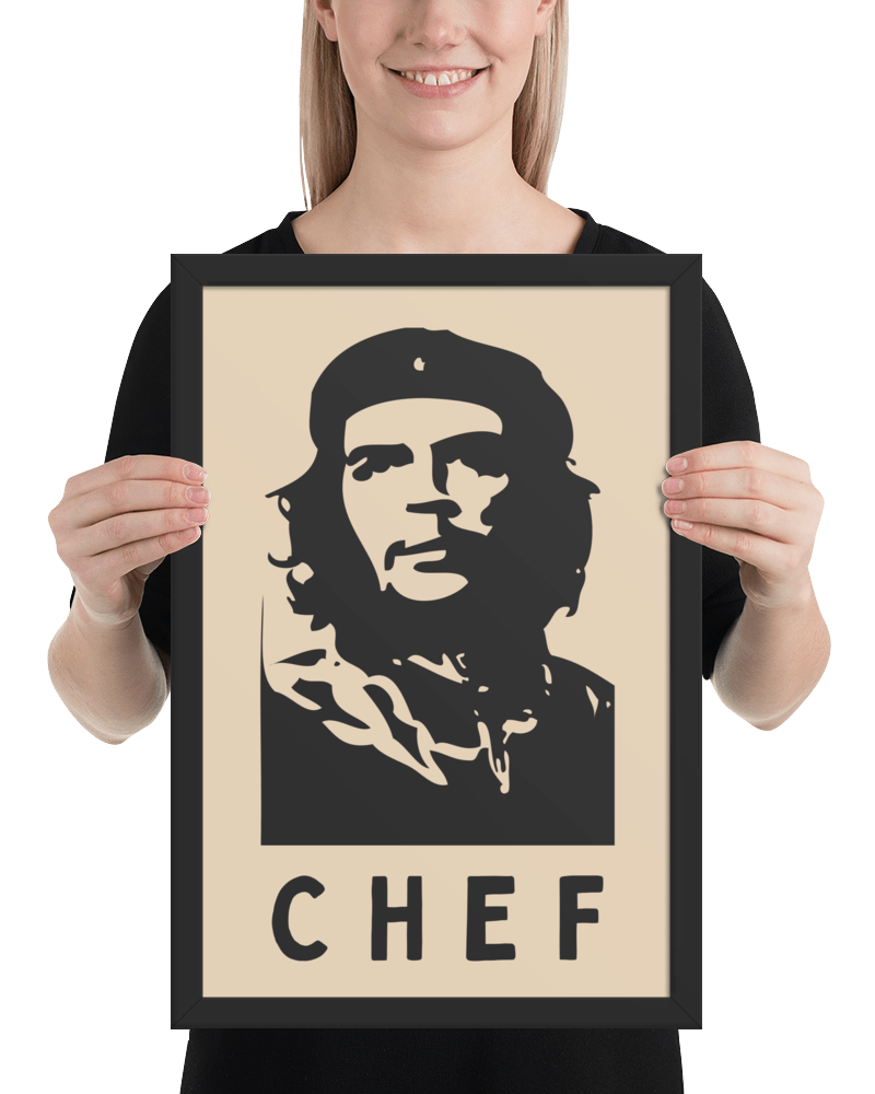 Chef Framed Photo Paper Poster.