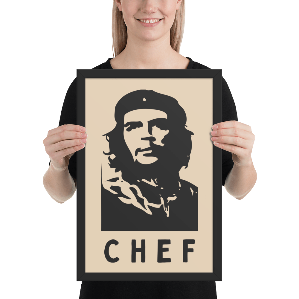 Chef Framed Photo Paper Poster.