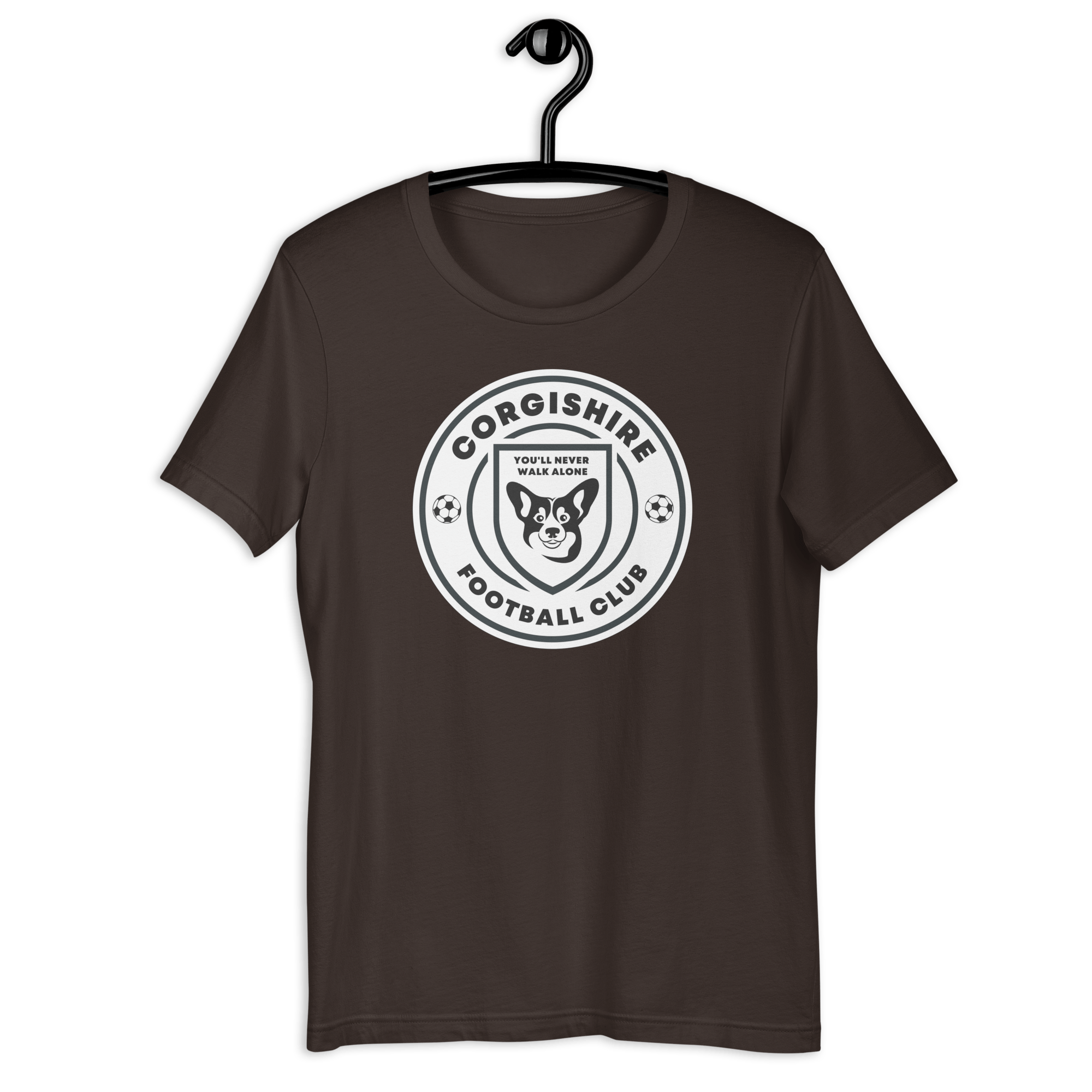 Corgishire FC T-shirt Brown / S Shirts & Tops Jolly & Goode