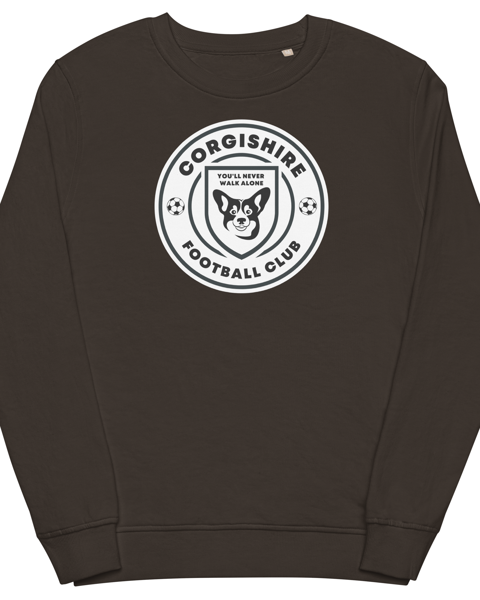 Corgishire FC Unisex Eco Sweatshirt Deep Charcoal Grey / S Jolly & Goode