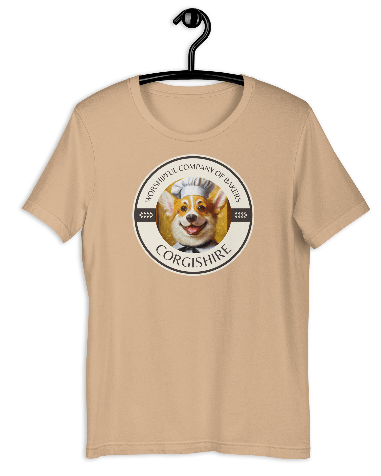 Corgishire Worshipful Company of Bakers T-shirt Tan / S Shirts & Tops Jolly & Goode