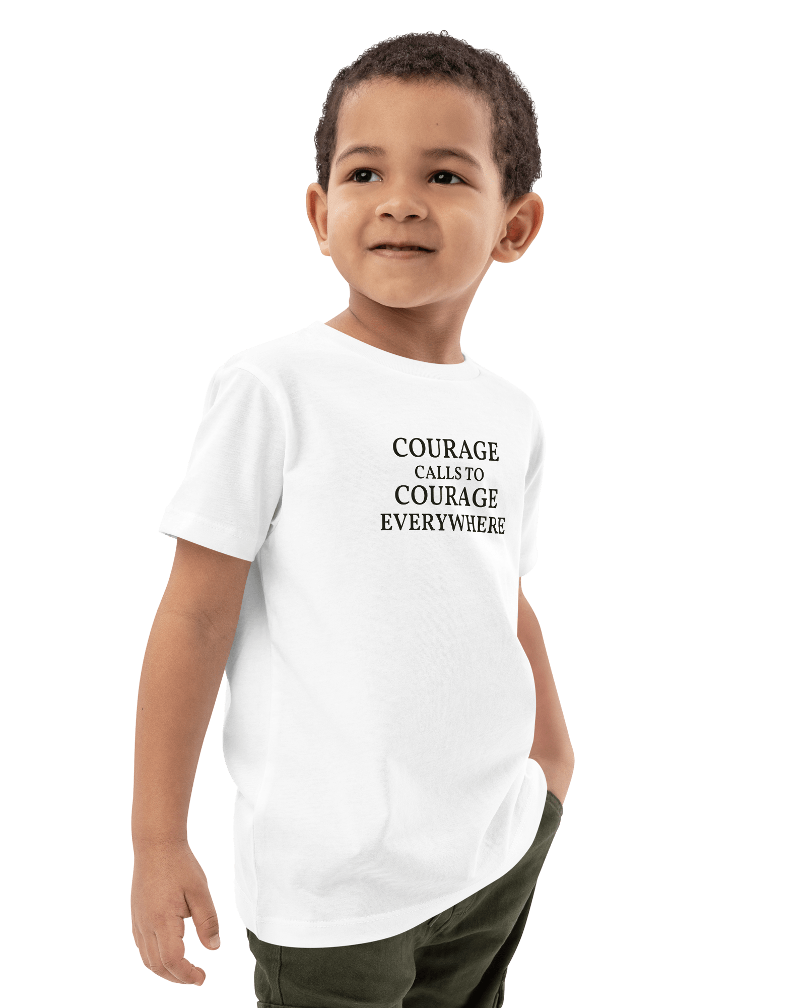 Courage Calls to Courage Everywhere | Organic Kids T-shirt.