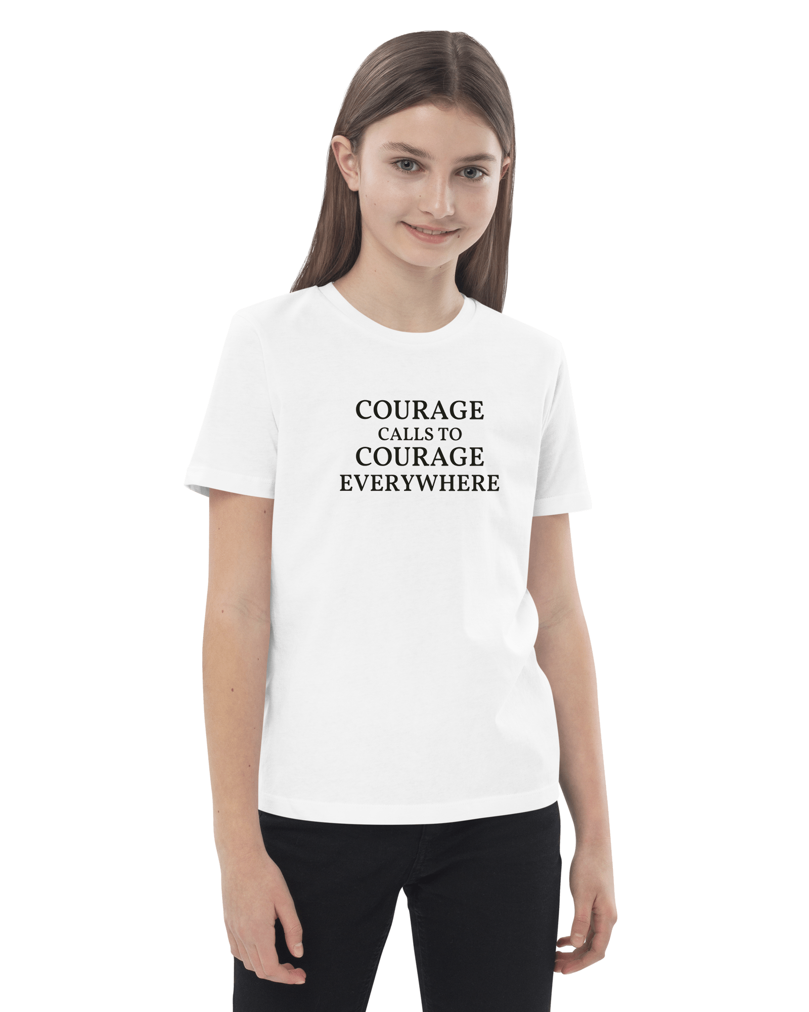 Courage Calls to Courage Everywhere | Organic Kids T-shirt.