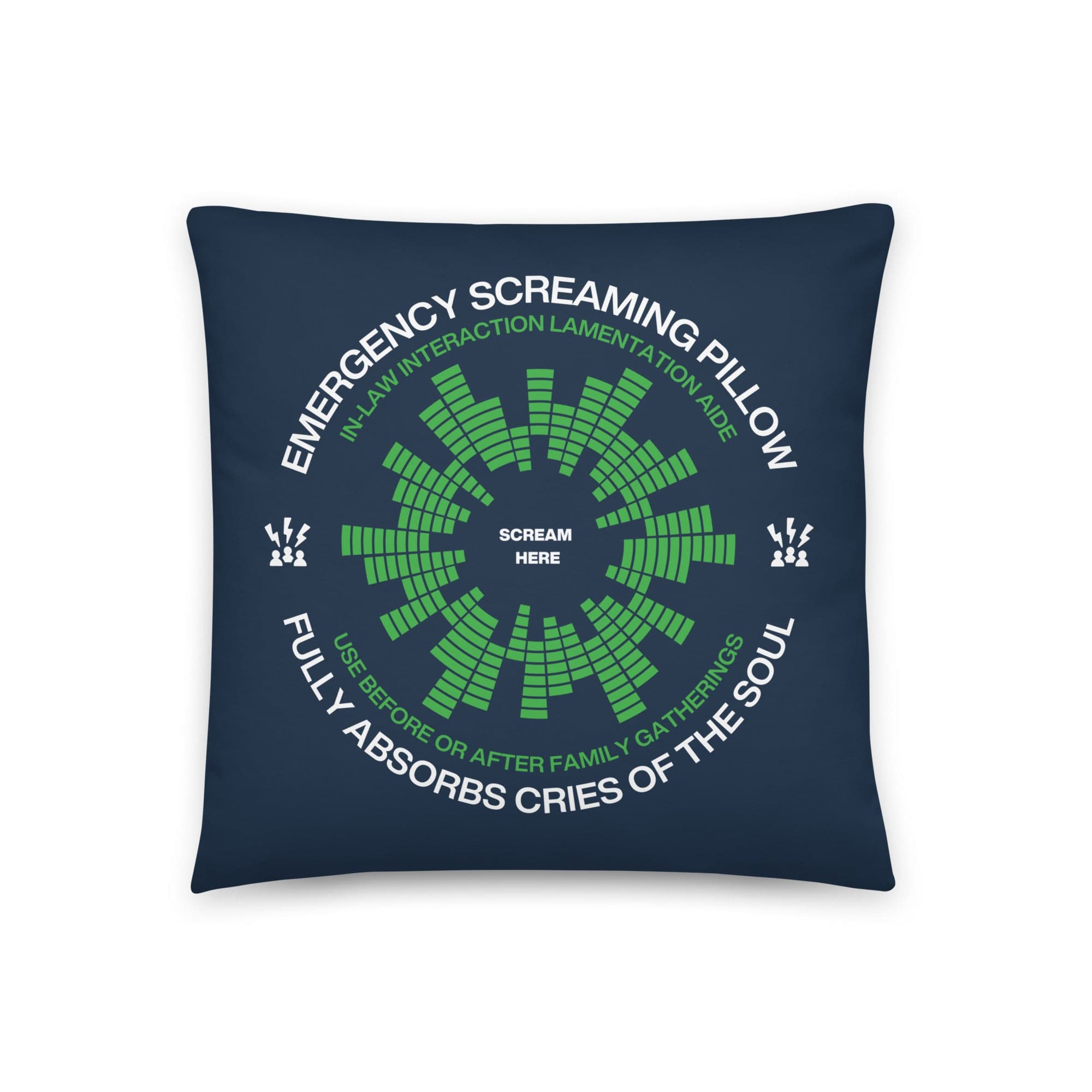 Emergency Screaming Pillow | In-Law Edition Pillow Jolly & Goode