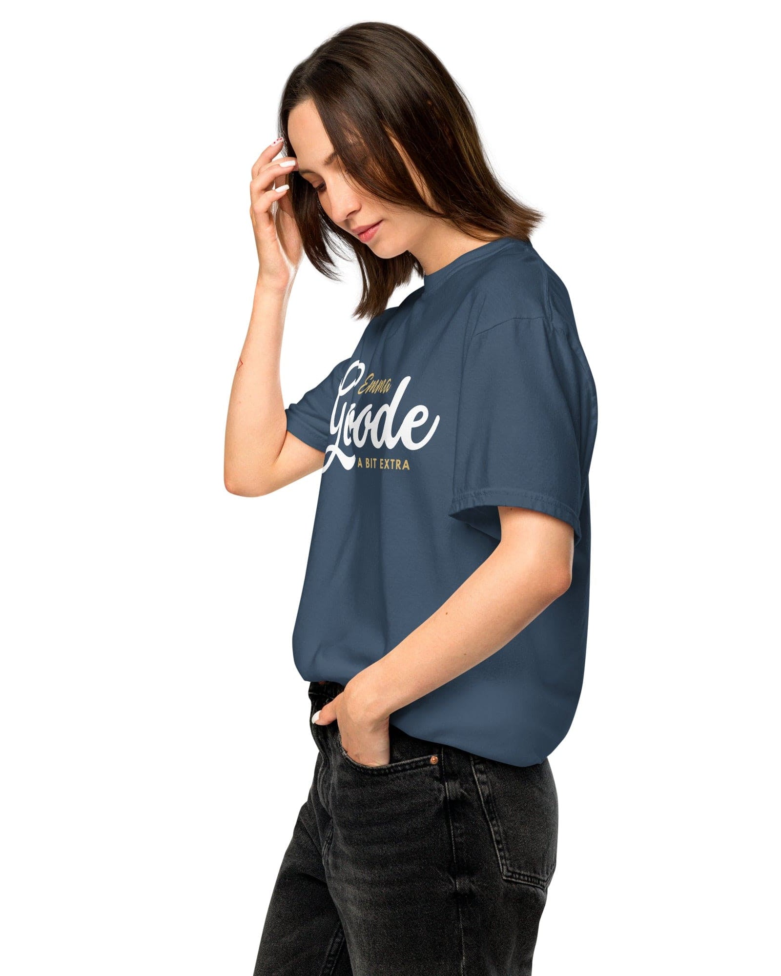 Emma Goode A Bit Extra Tee | Garment-dyed heavyweight cotton.