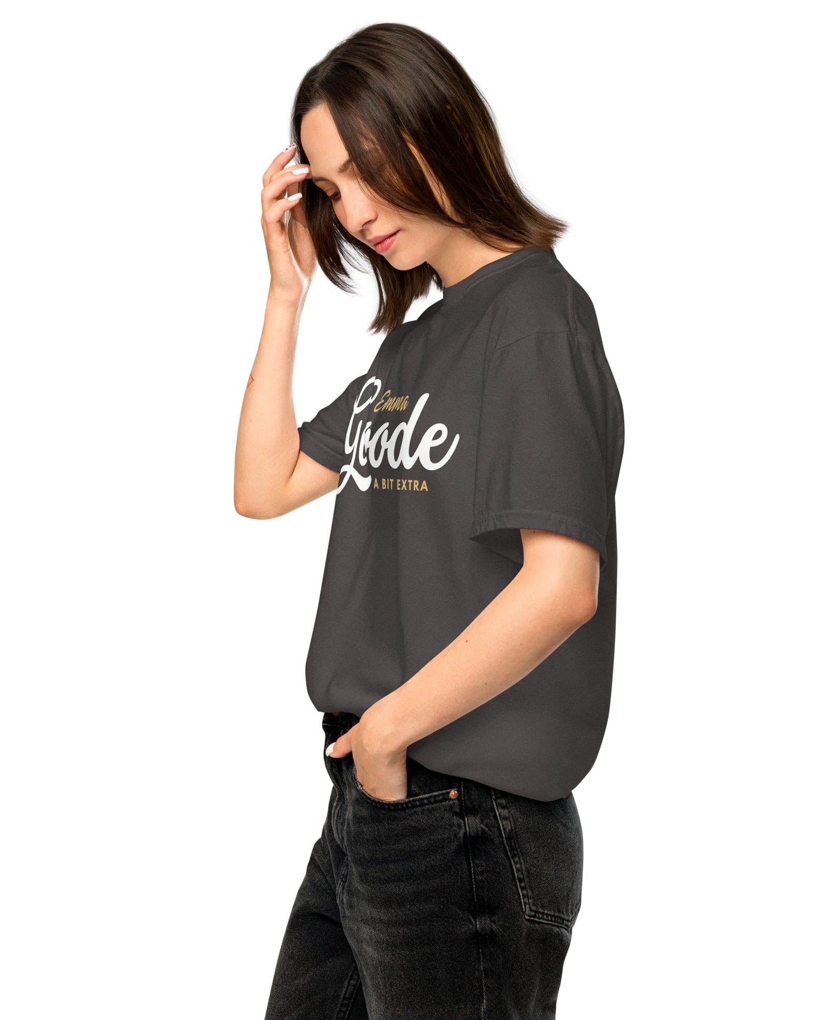 Emma Goode A Bit Extra Tee | Garment-dyed heavyweight cotton.