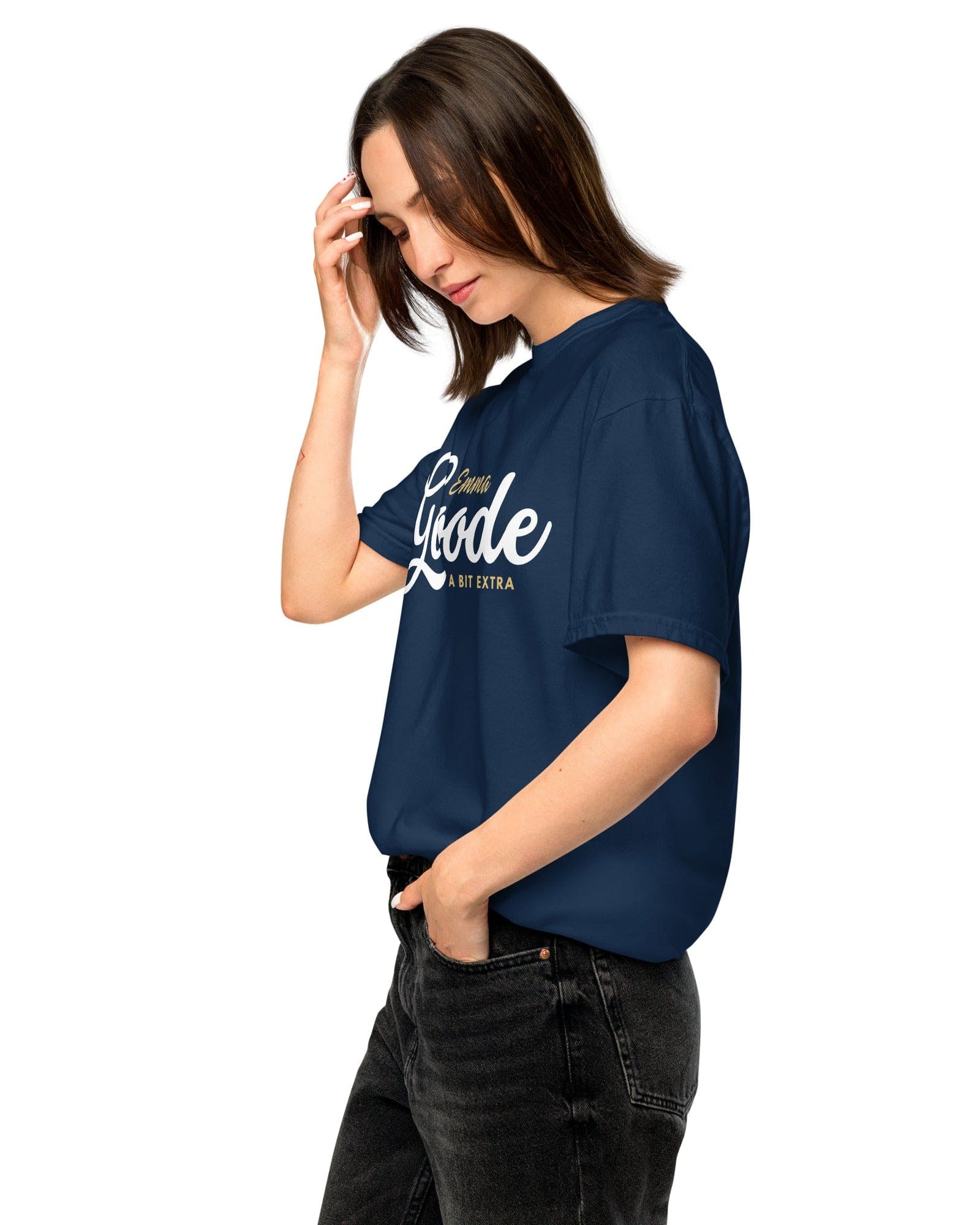 Emma Goode A Bit Extra Tee | Garment-dyed heavyweight cotton.