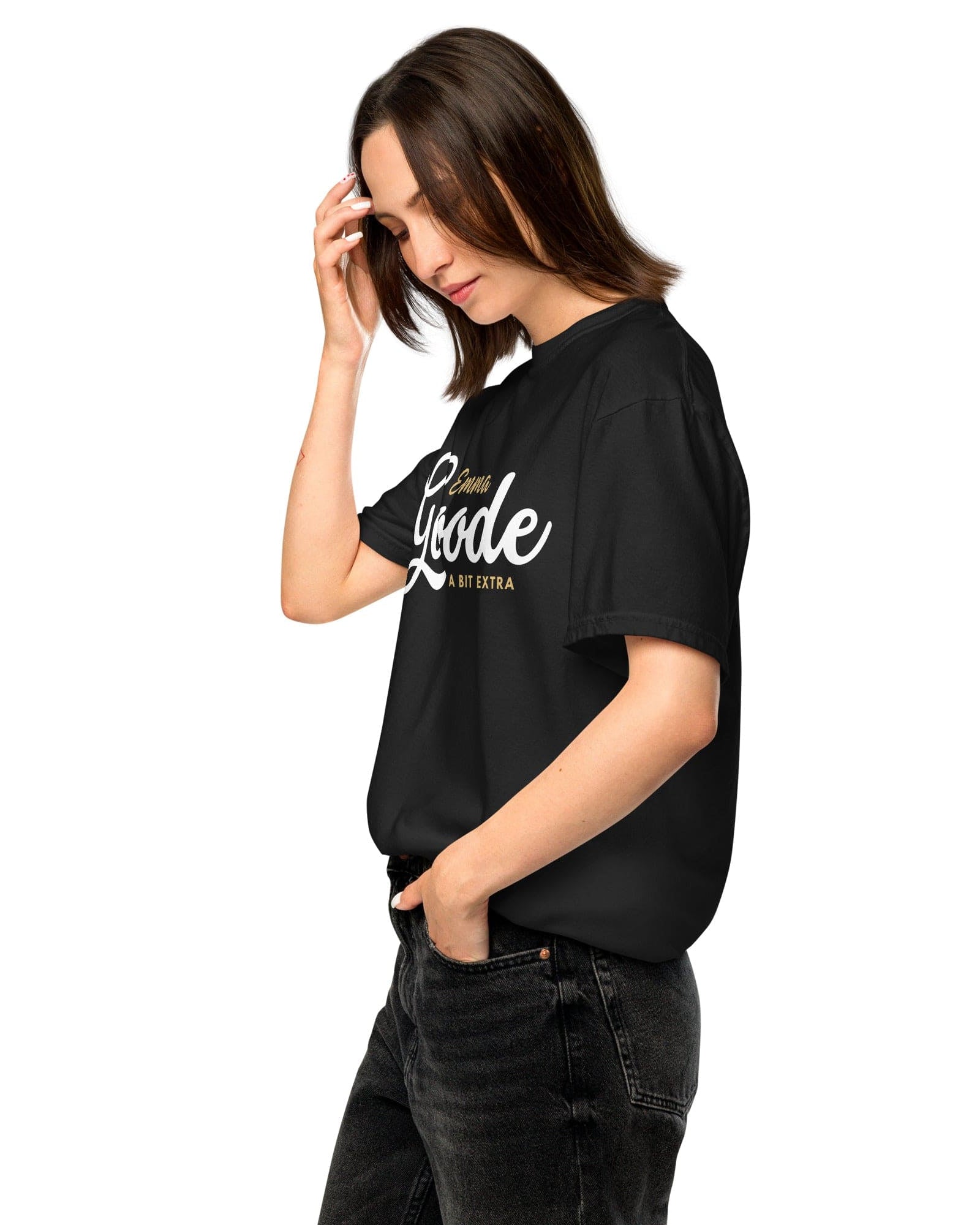 Emma Goode A Bit Extra Tee | Garment-dyed heavyweight cotton.