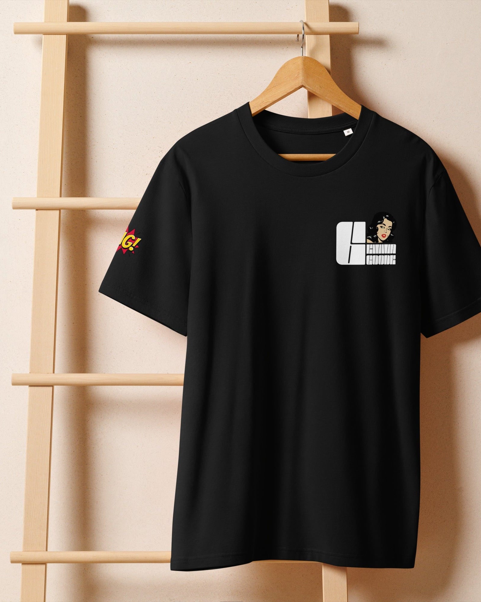 Emma Goode, Goode Girl OMG! Women's Organic Ribbed Neck T-shirt.