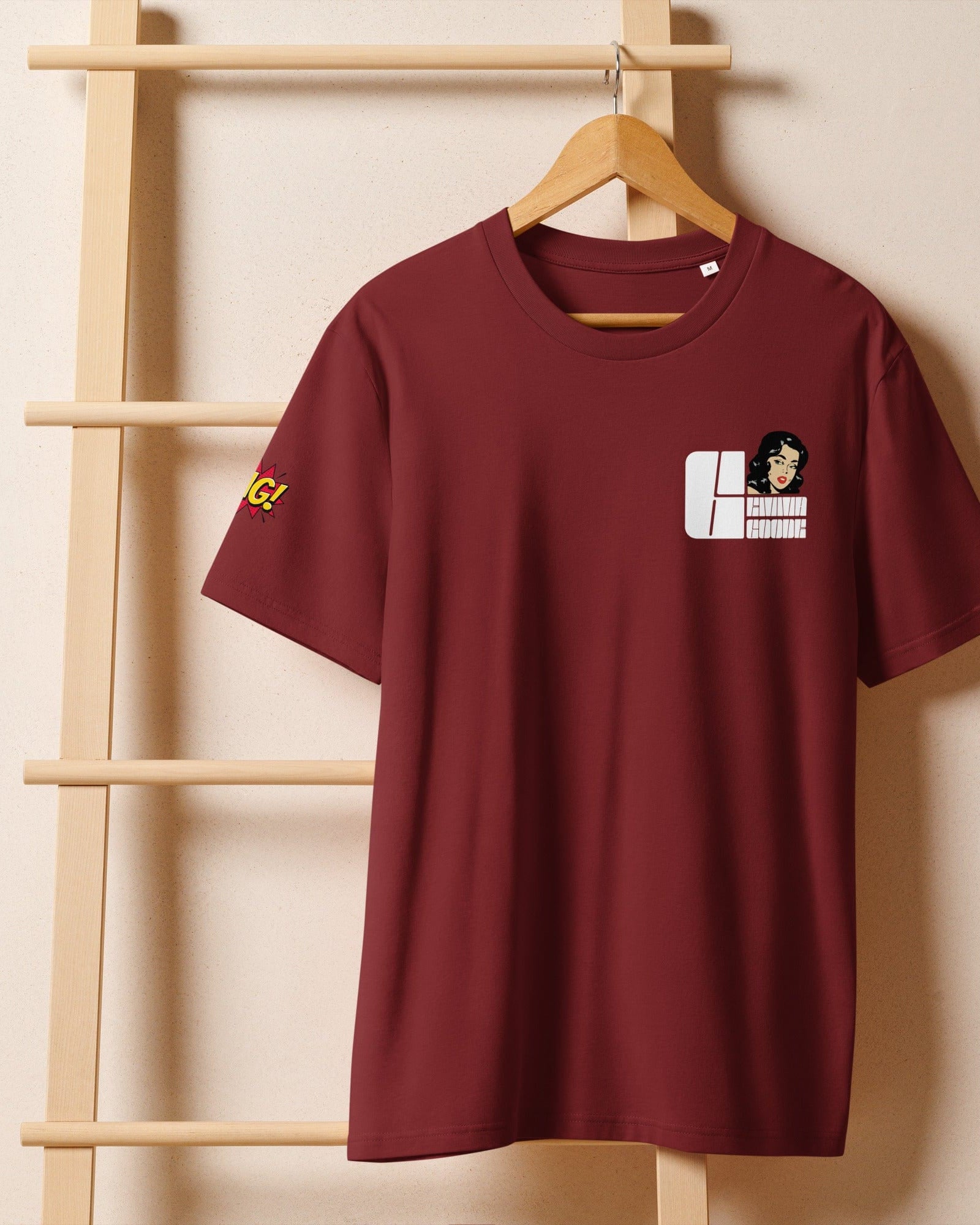 Emma Goode, Goode Girl OMG! Women's Organic Ribbed Neck T-shirt.