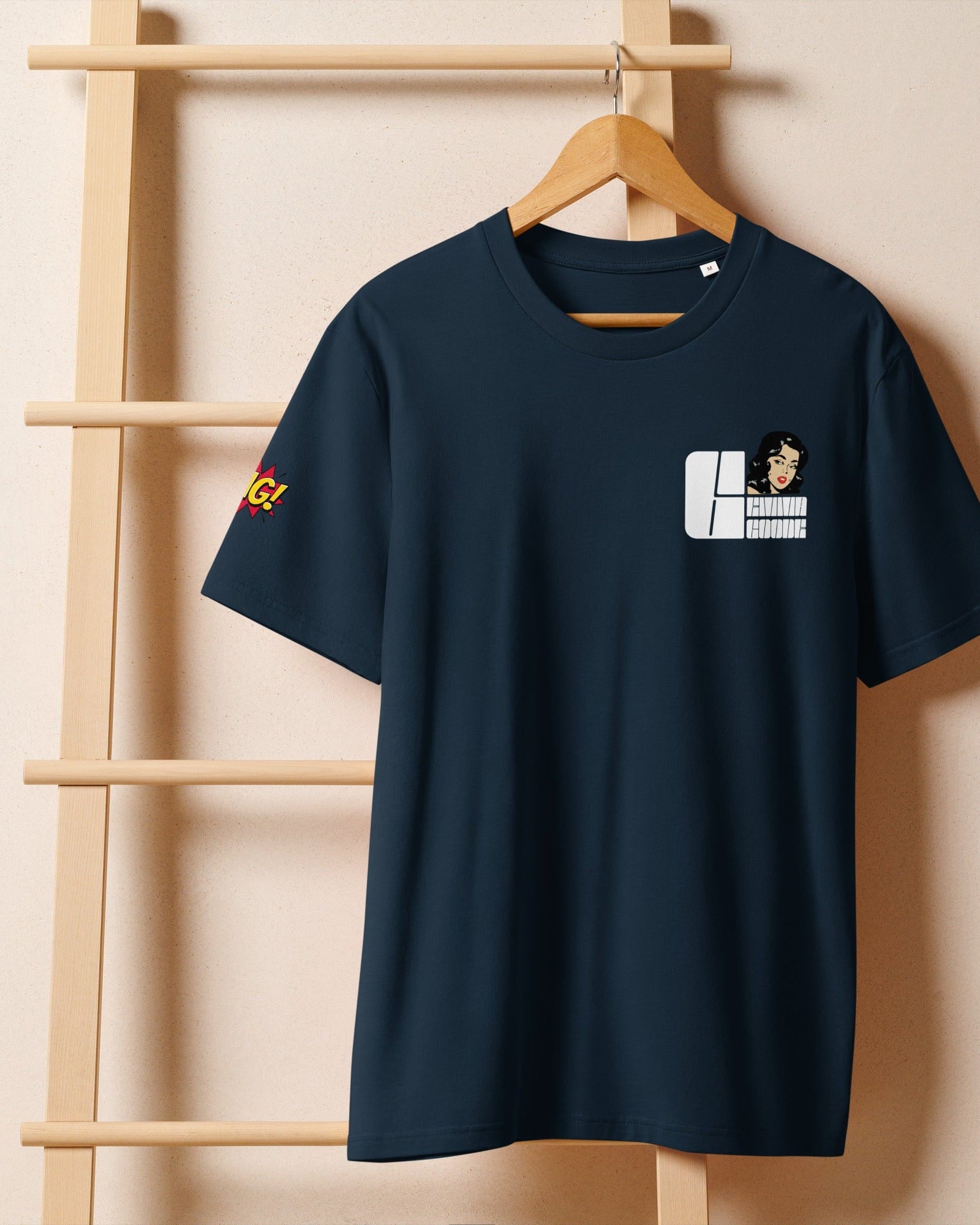 Emma Goode, Goode Girl OMG! Women's Organic Ribbed Neck T-shirt.