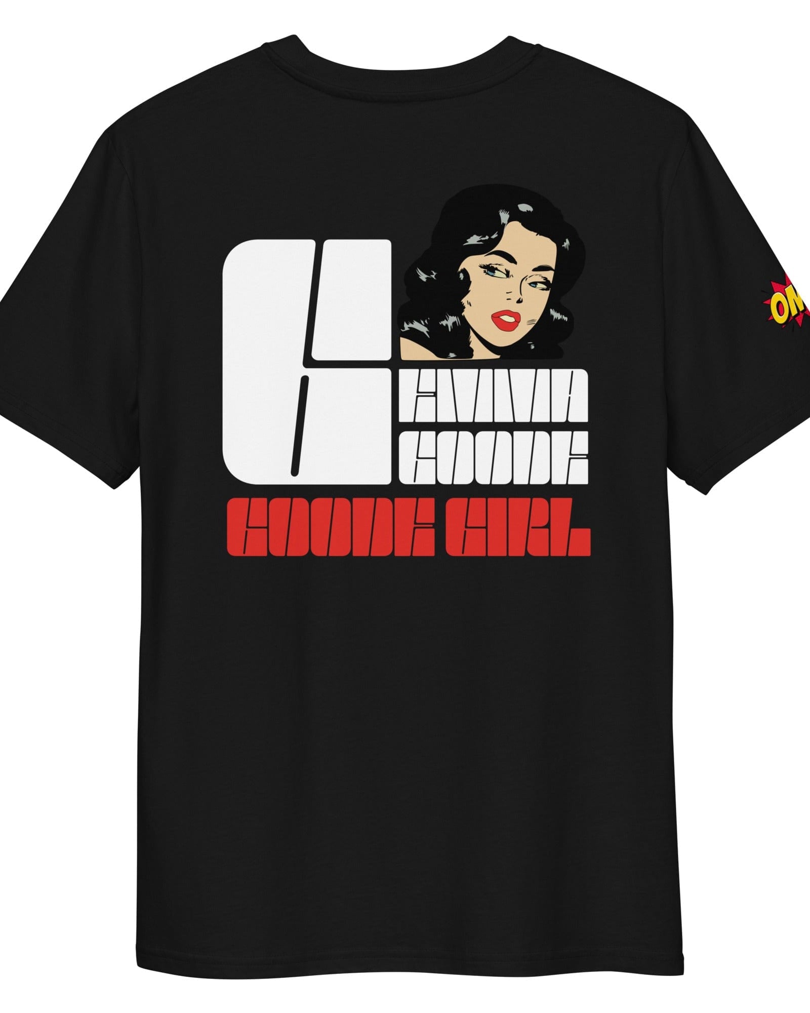 Emma Goode, Goode Girl OMG! Women's Organic Ribbed Neck T-shirt.