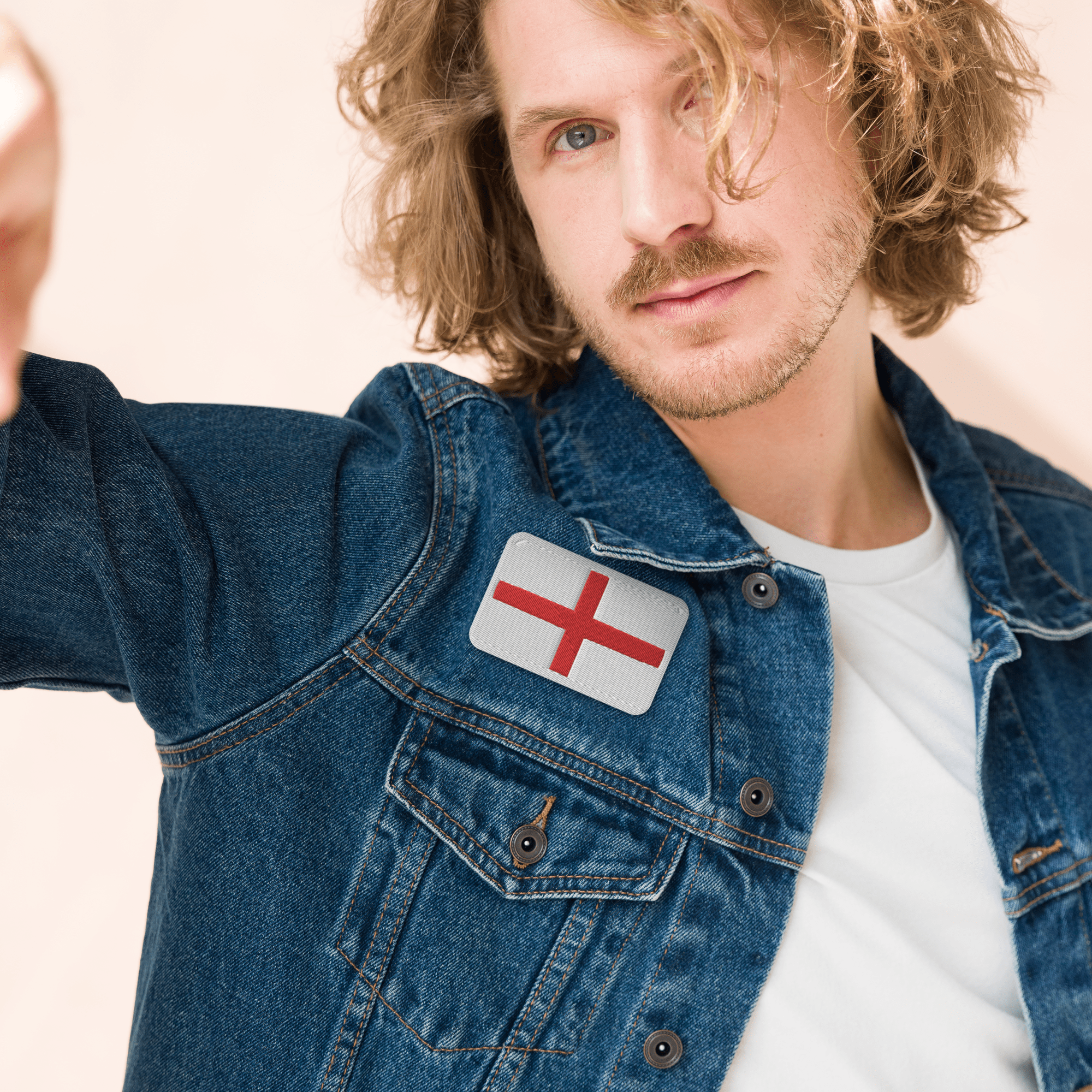 Flag of England Embroidered Patch.