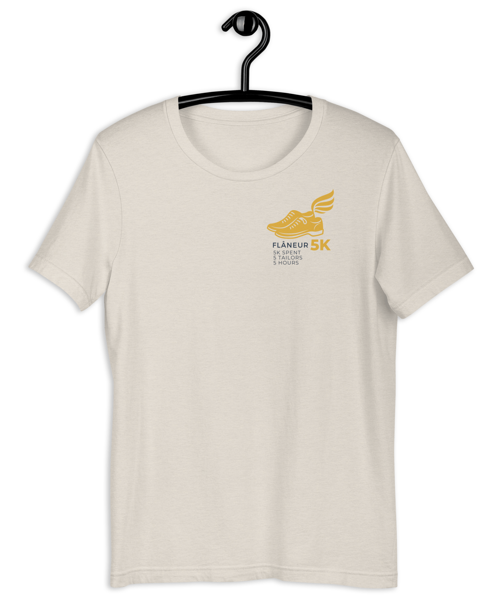 Flaneur 5K T-shirt Heather Dust / S Shirts & Tops Jolly & Goode