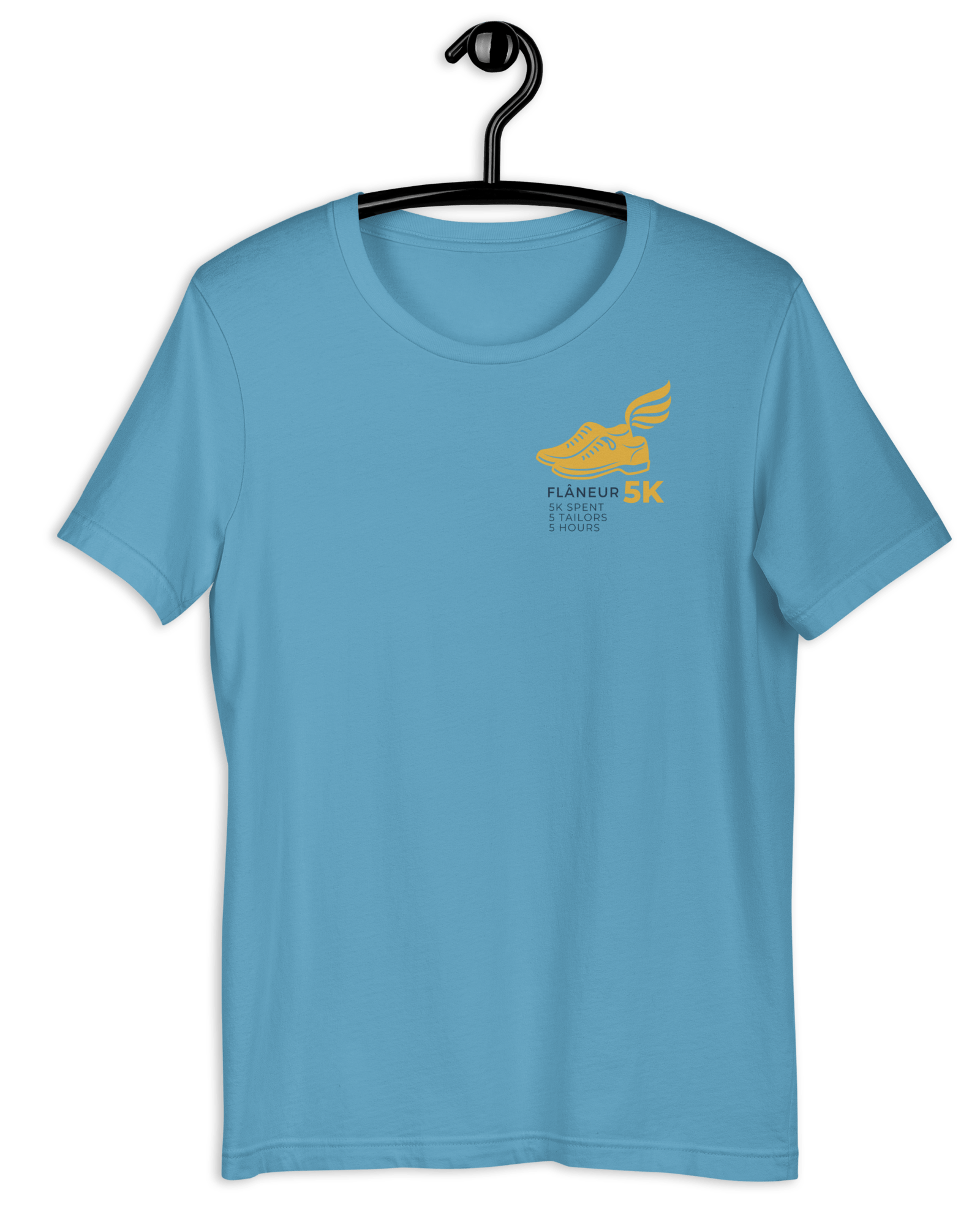 Flaneur 5K T-shirt Ocean Blue / S Shirts & Tops Jolly & Goode