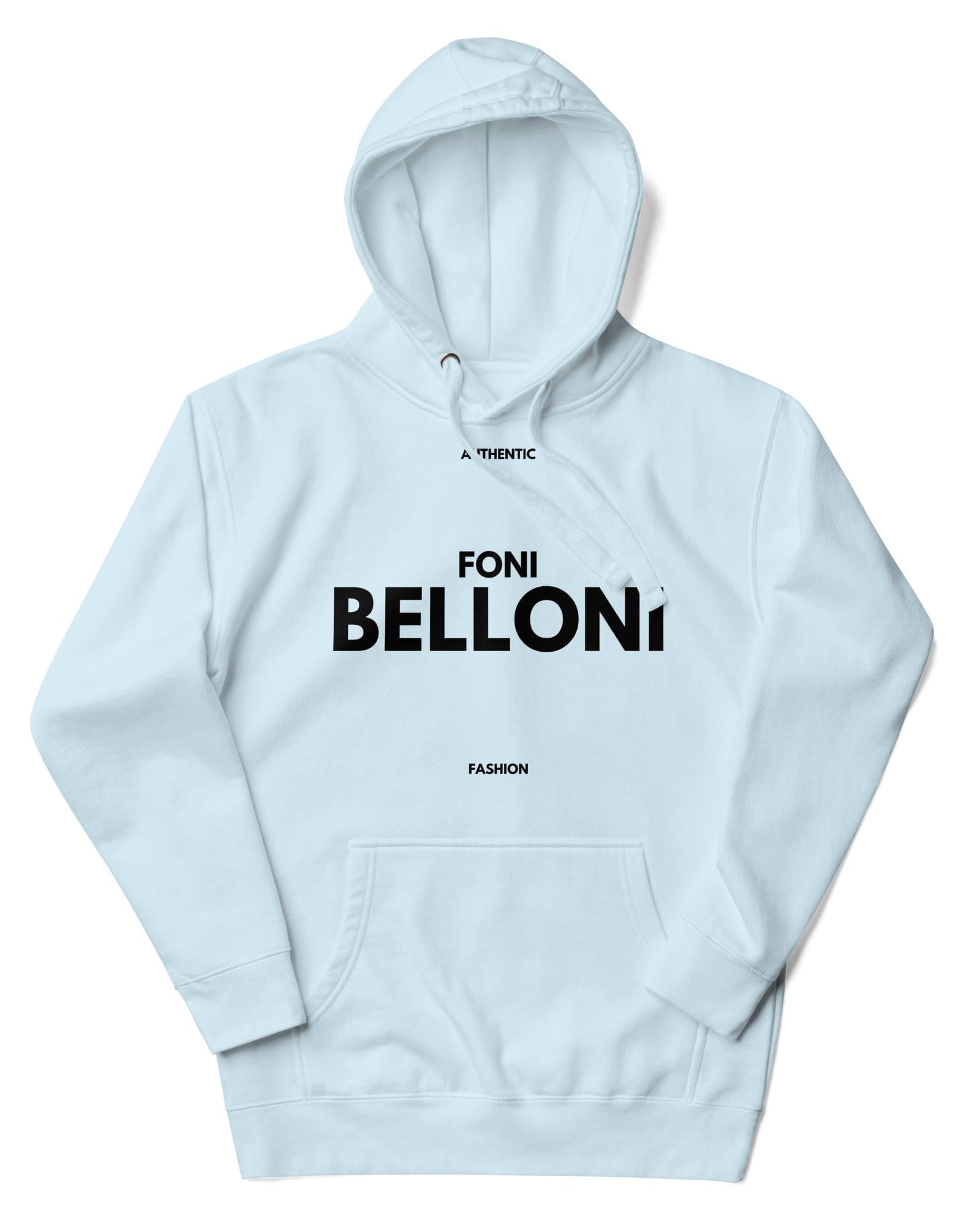 Foni Belloni Authentic Fashion Hoodie | Unisex Sky Blue / S Hoodies Jolly & Goode