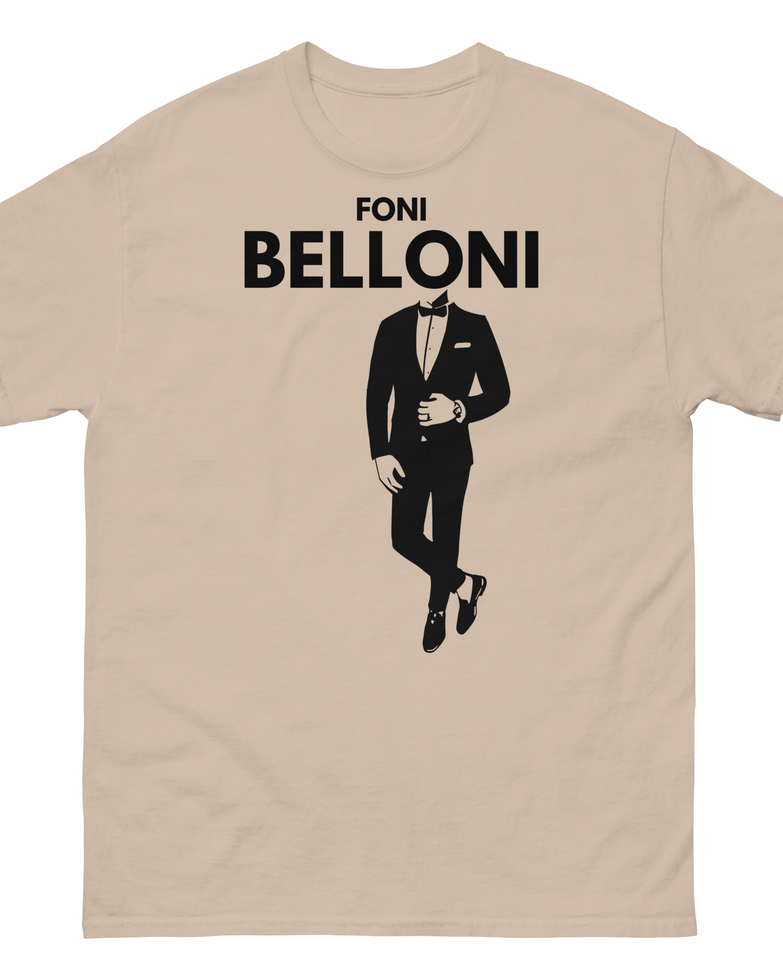 Foni Belloni Men's T-shirt | Heavyweight Cotton Sand / S Men's Shirts Jolly & Goode