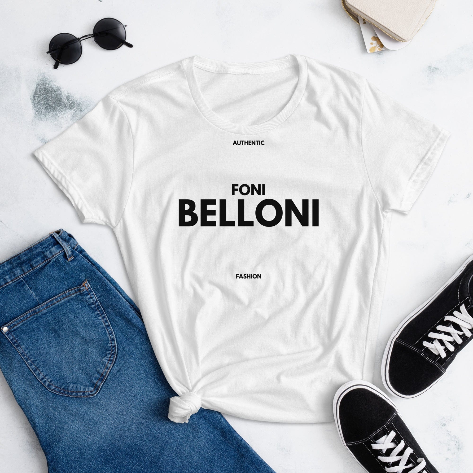 Foni Belloni Authentic Fashion Women's T-shirt White / S Women's Shirts Jolly & Goode