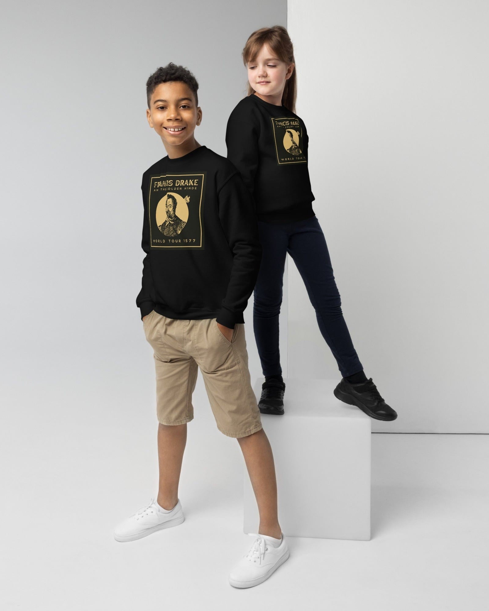 Francis Drake and The Golden Hinde | Youth Sweatshirt youth sweatshirts Jolly & Goode