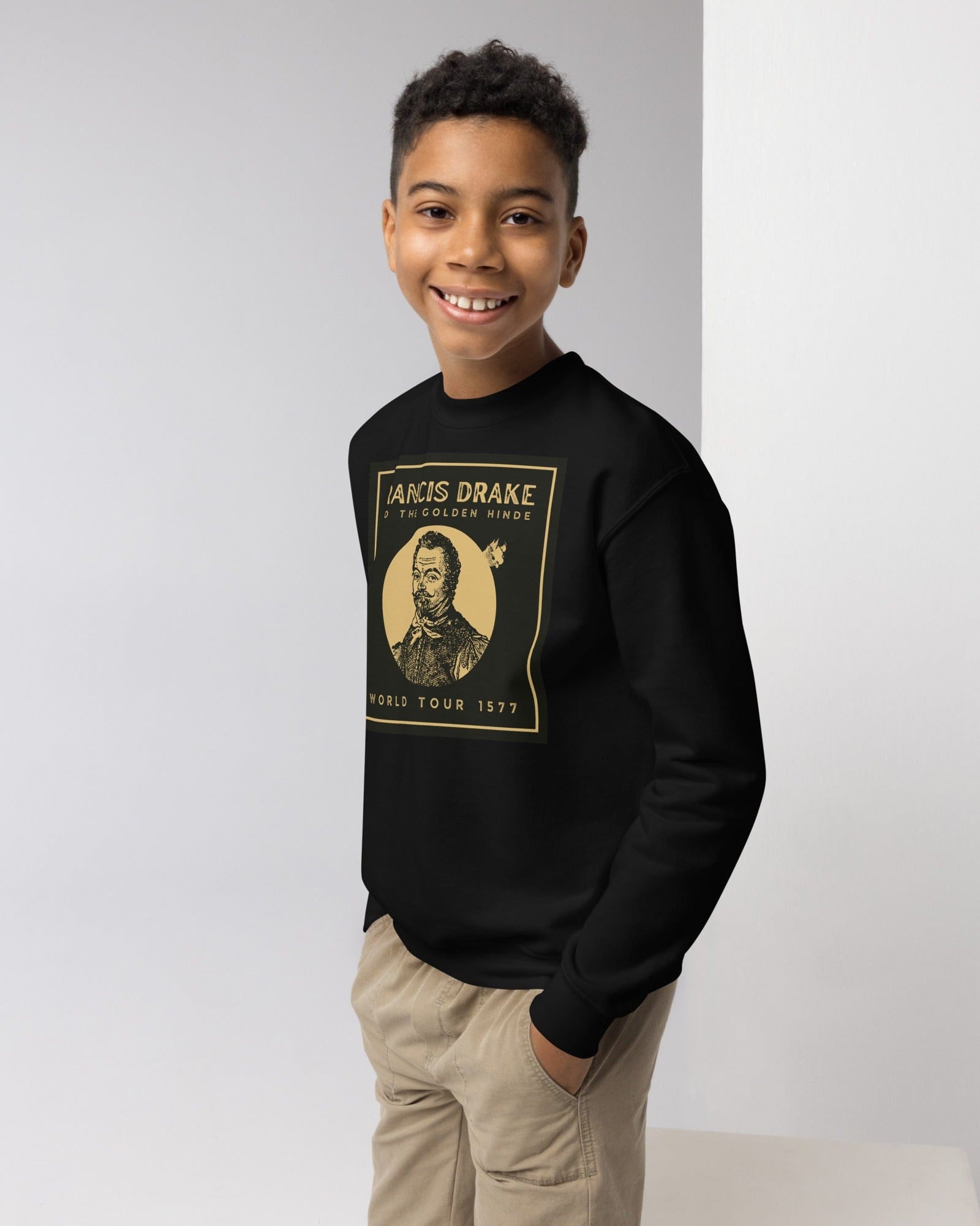 Francis Drake and The Golden Hinde | Youth Sweatshirt.
