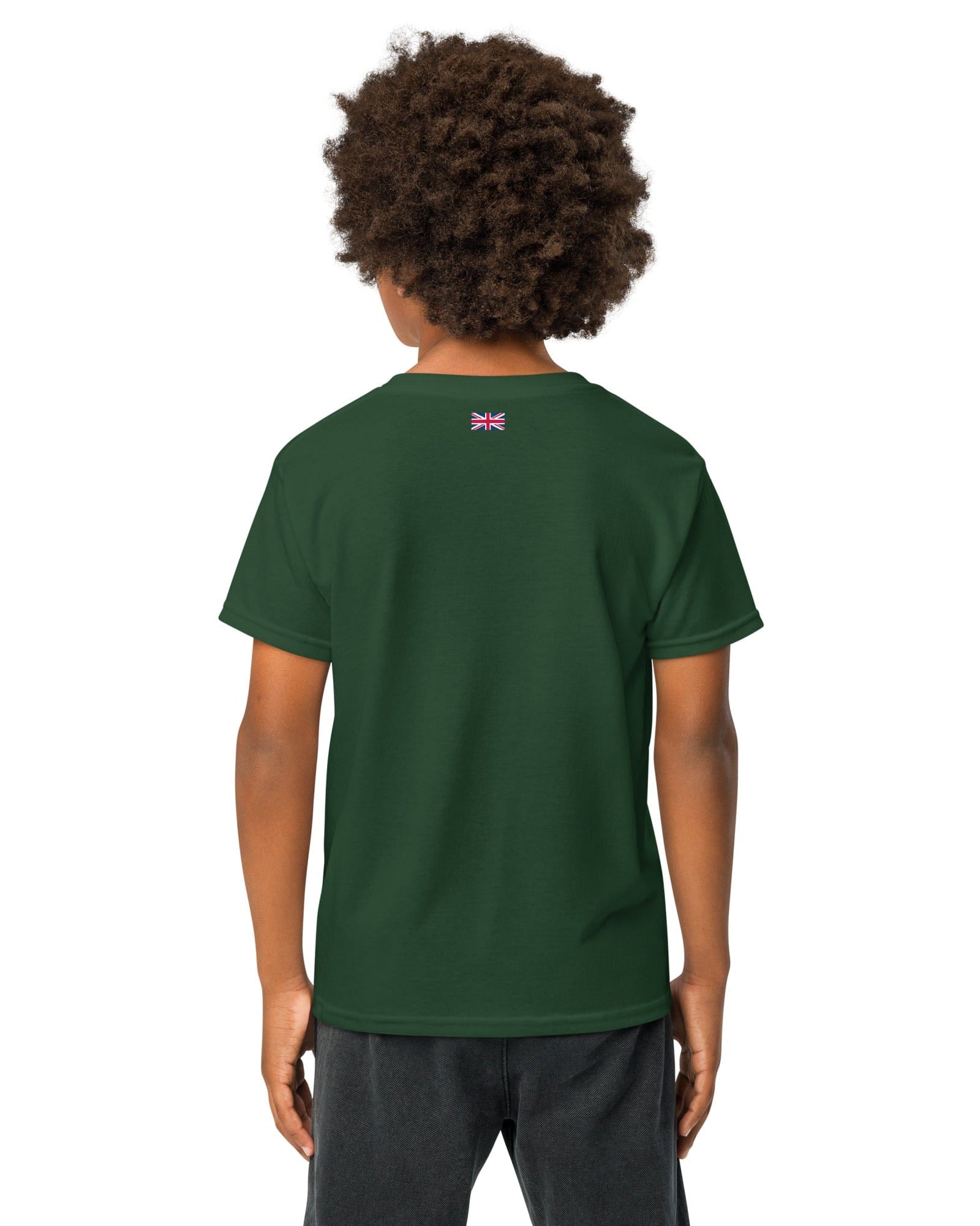 GB Great Britain T-shirt with Small Union Jack on The Back | Athletic Youth Tee.
