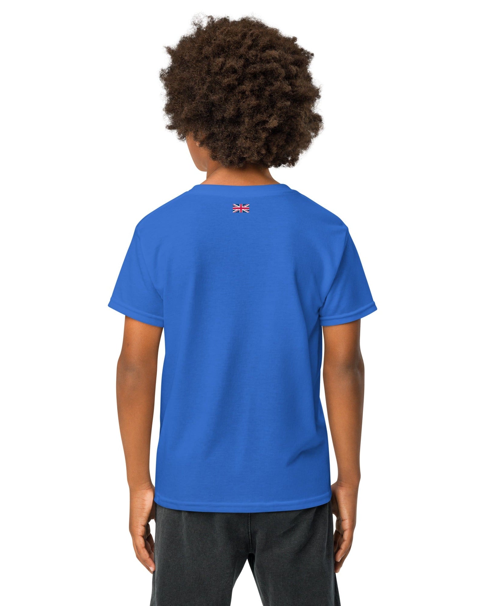 GB Great Britain T-shirt with Small Union Jack on The Back | Athletic Youth Tee kids shirts Jolly & Goode